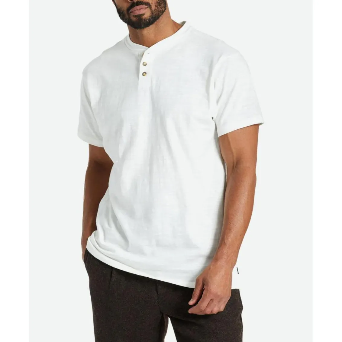 BASIC SLUB S/S HENLEY TEE