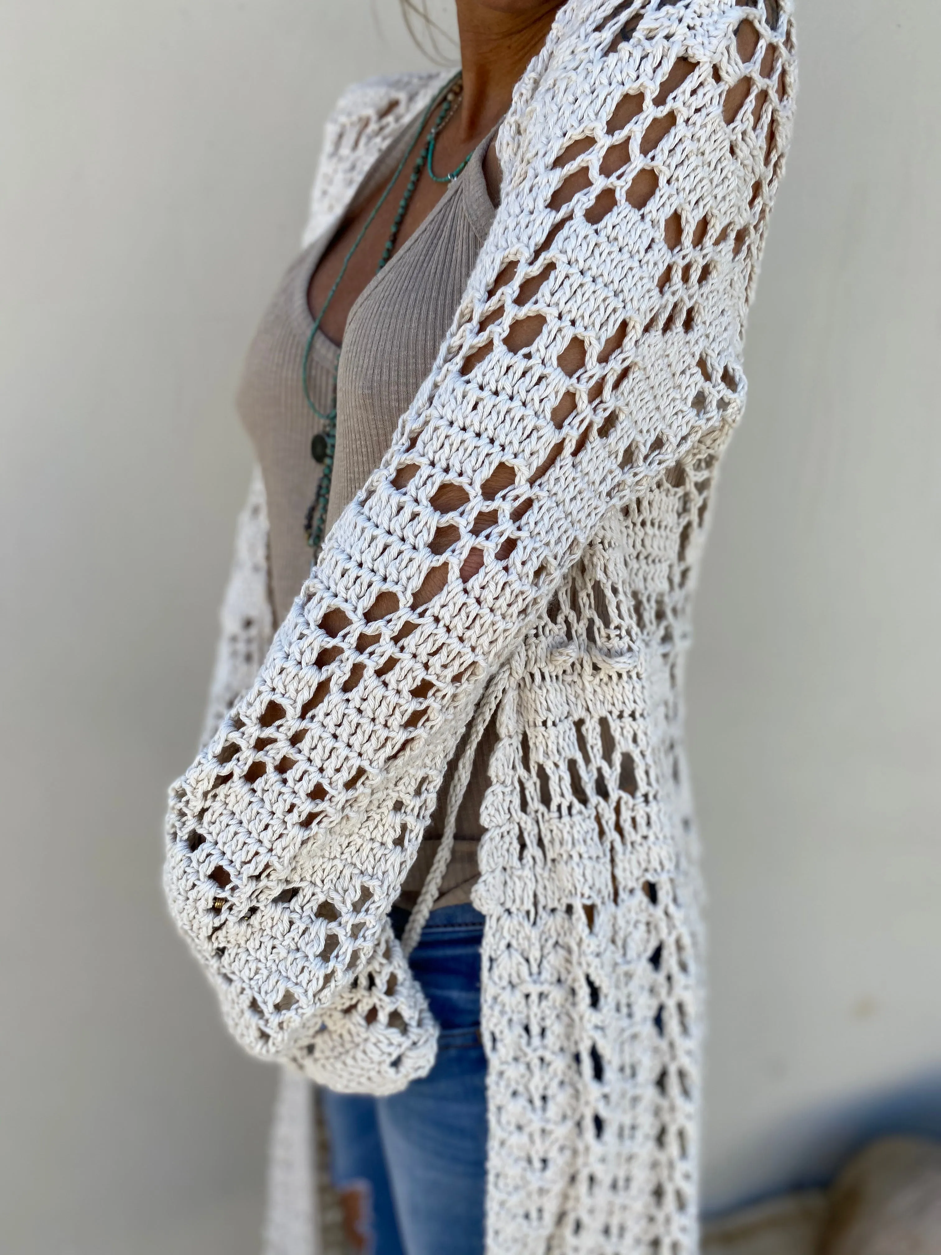 Beach Nights Crochet Cardigan