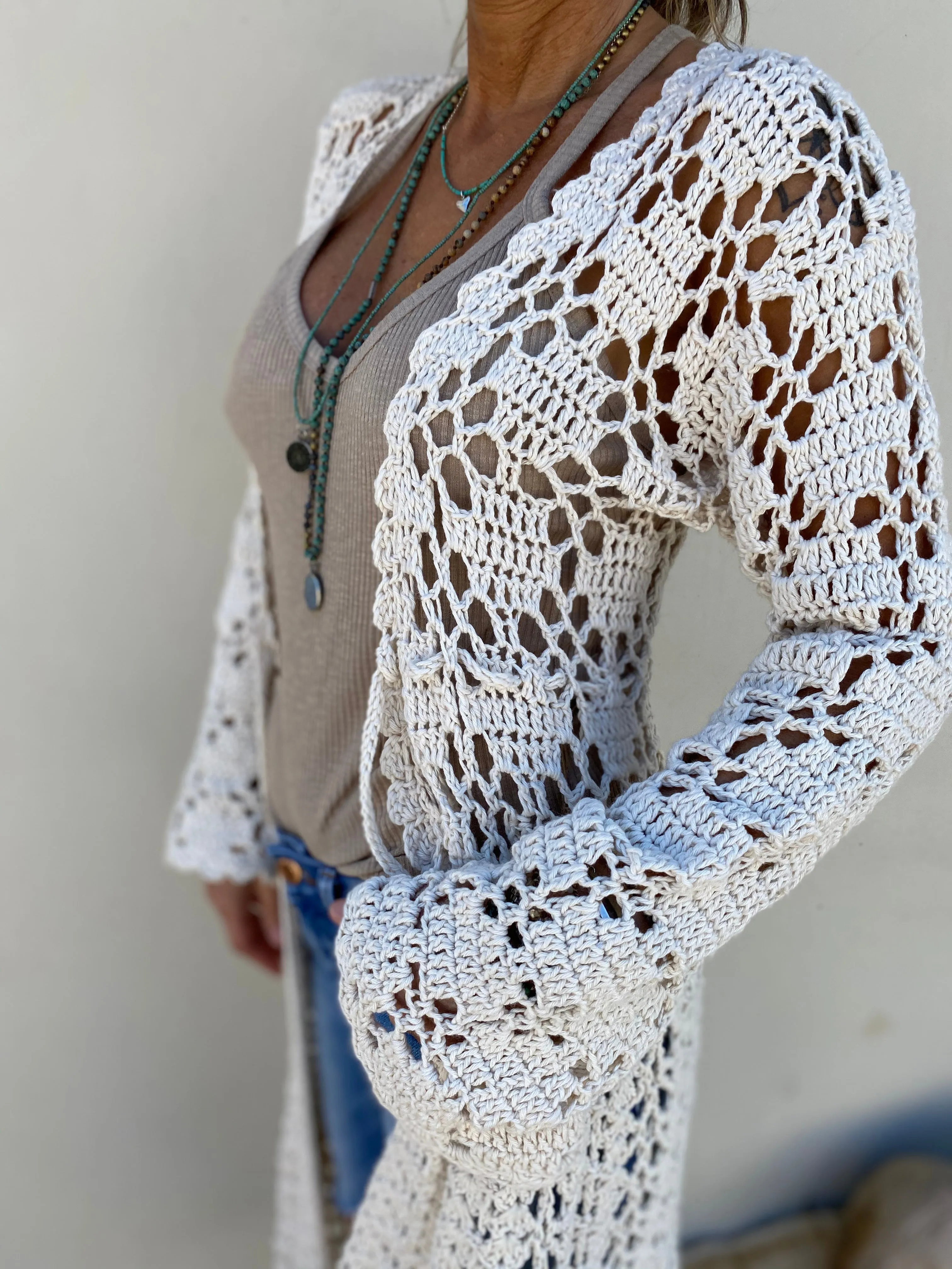 Beach Nights Crochet Cardigan