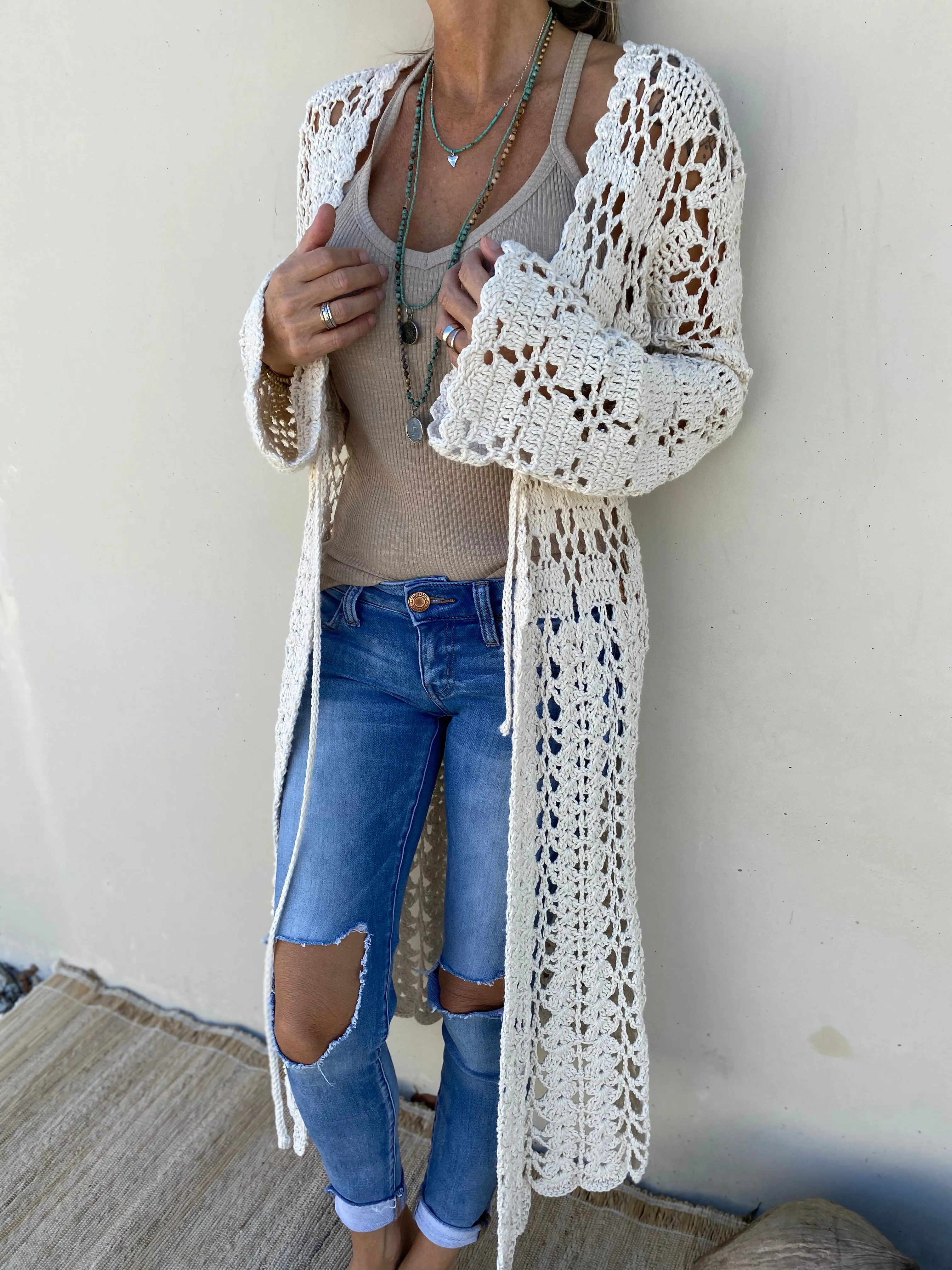 Beach Nights Crochet Cardigan