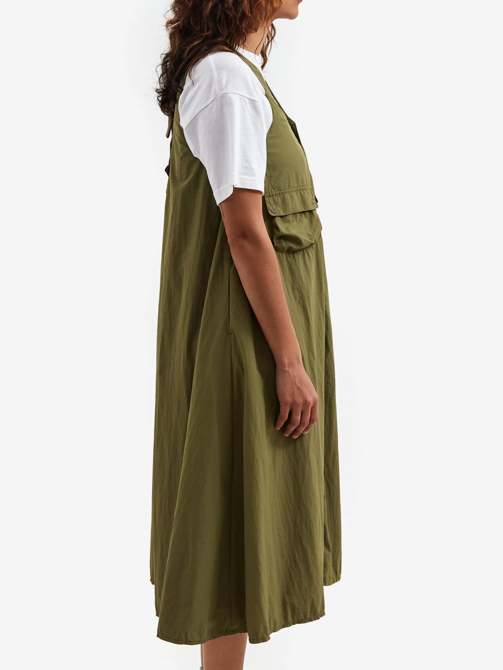 Beams Boy Pocket Front Dress - Olive