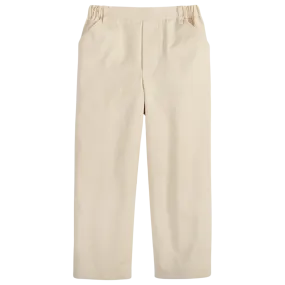 Bella Bliss Twill Faux Zip Pant - Stone Twill