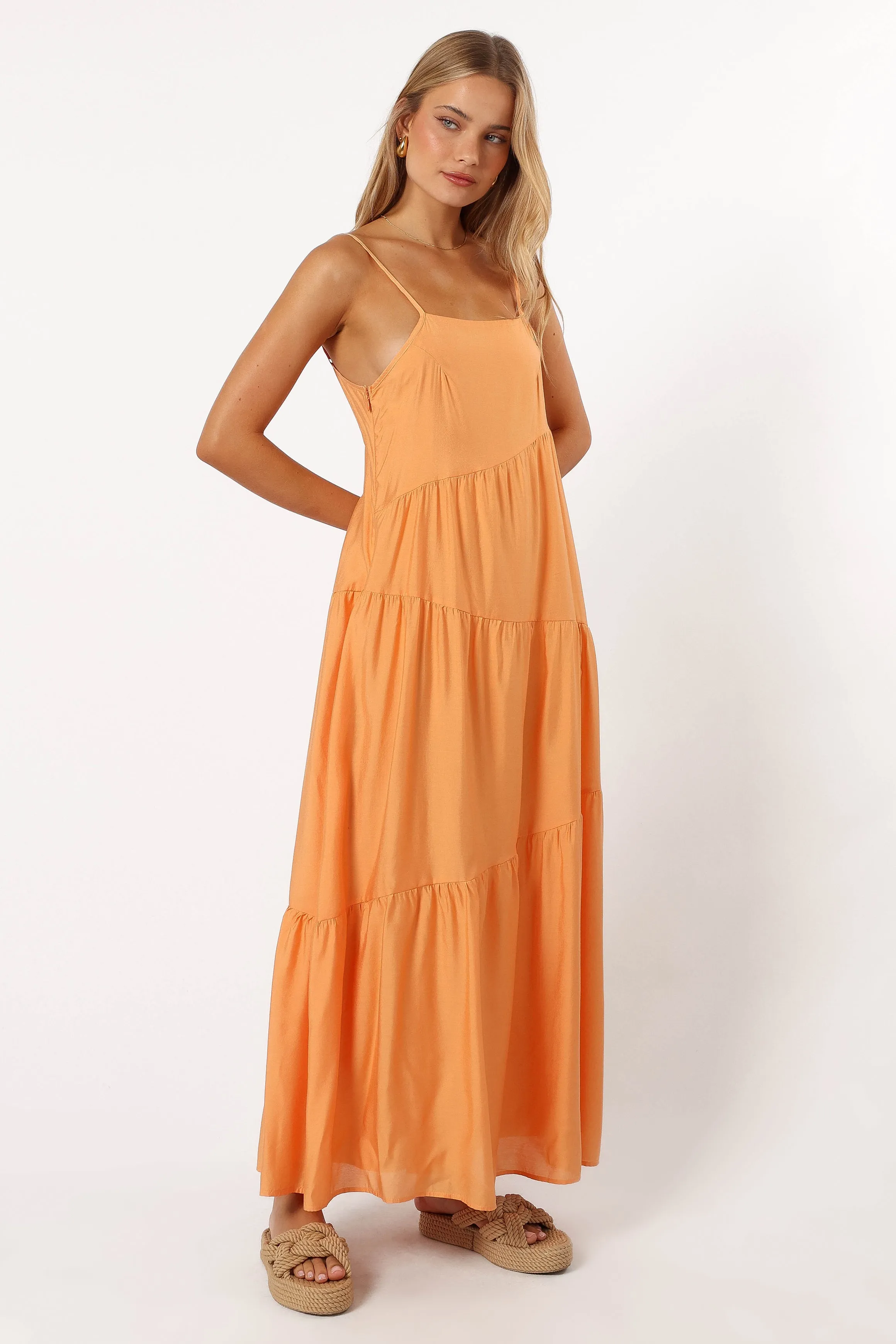 Bennie Midi Dress - Orange