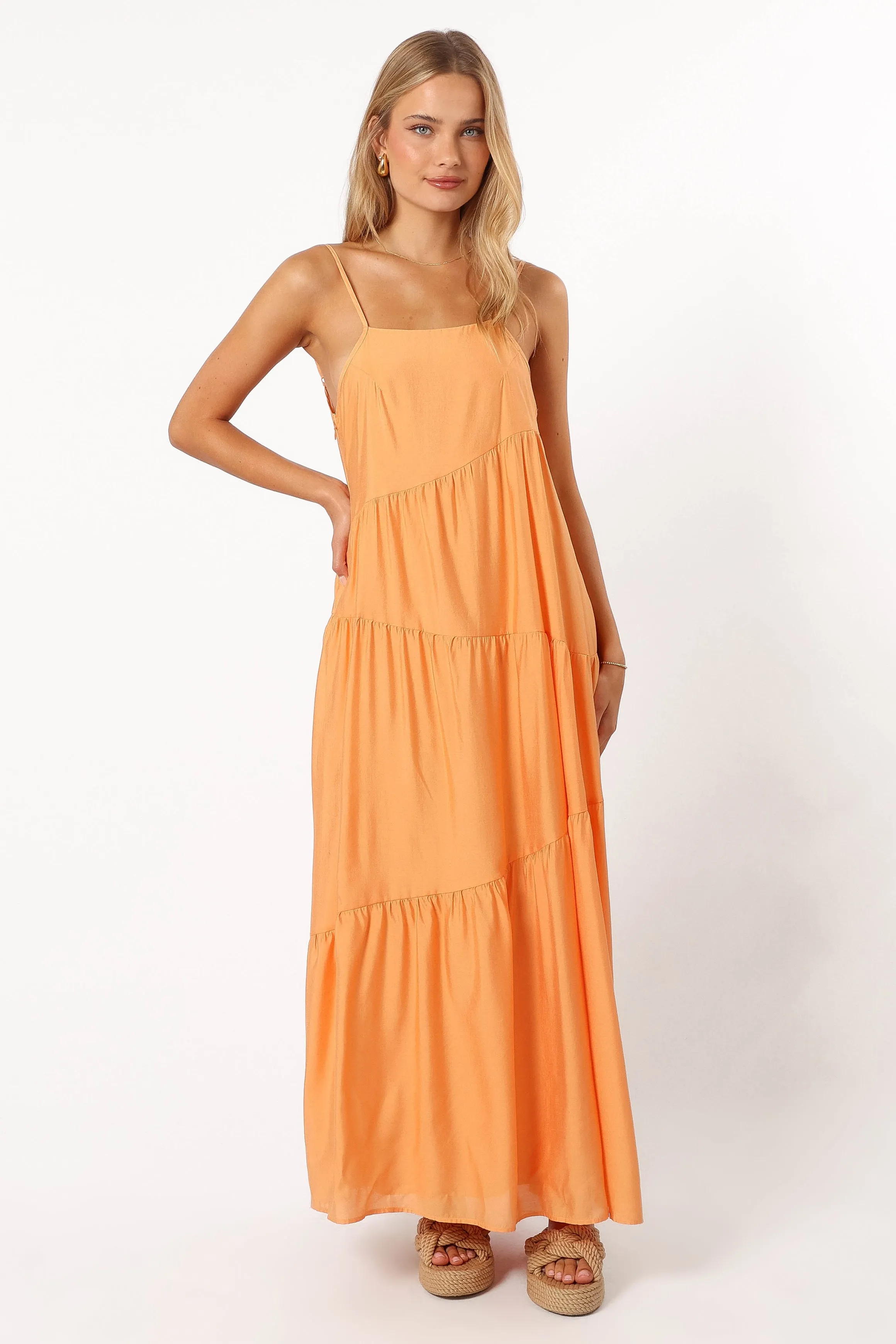 Bennie Midi Dress - Orange