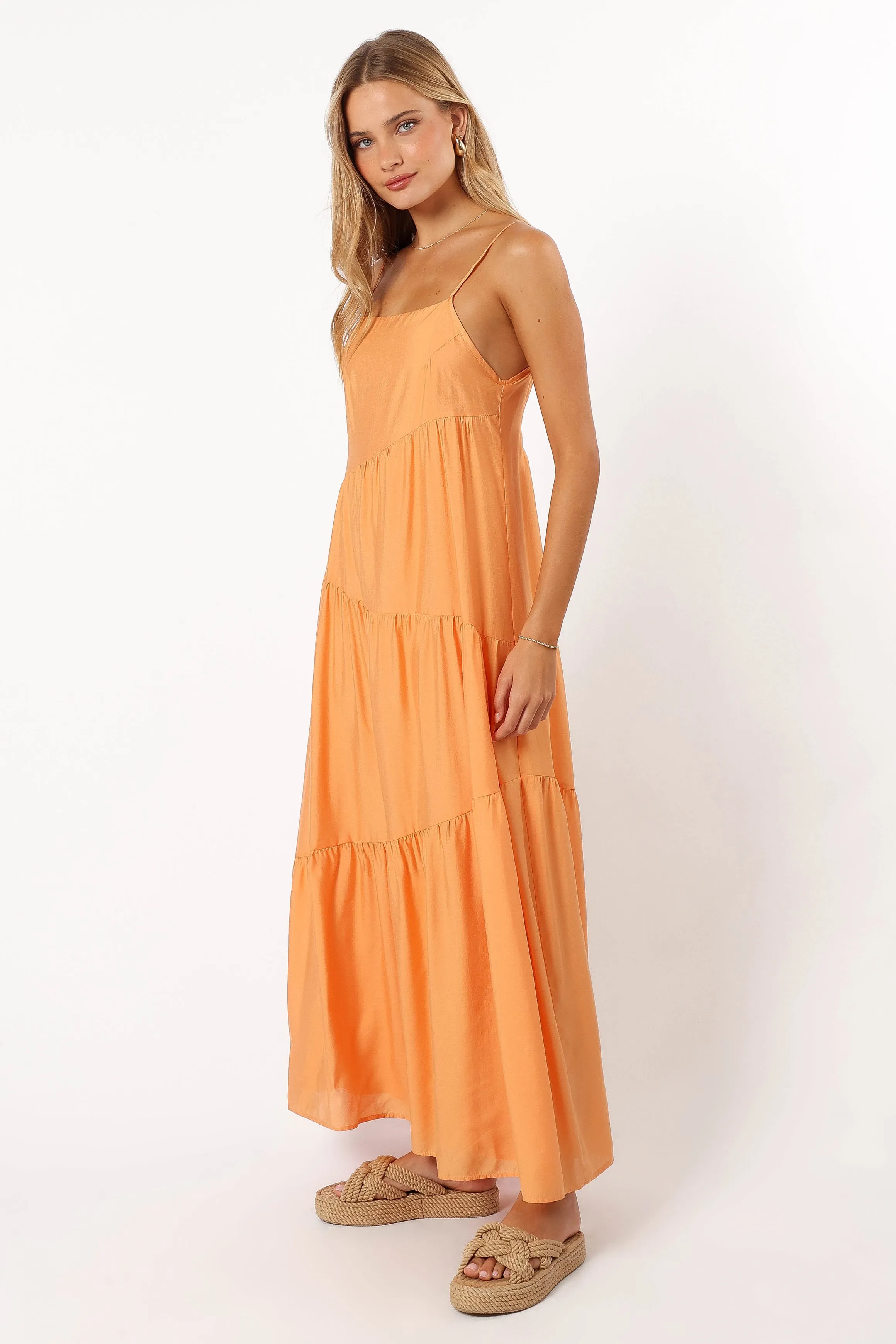 Bennie Midi Dress - Orange