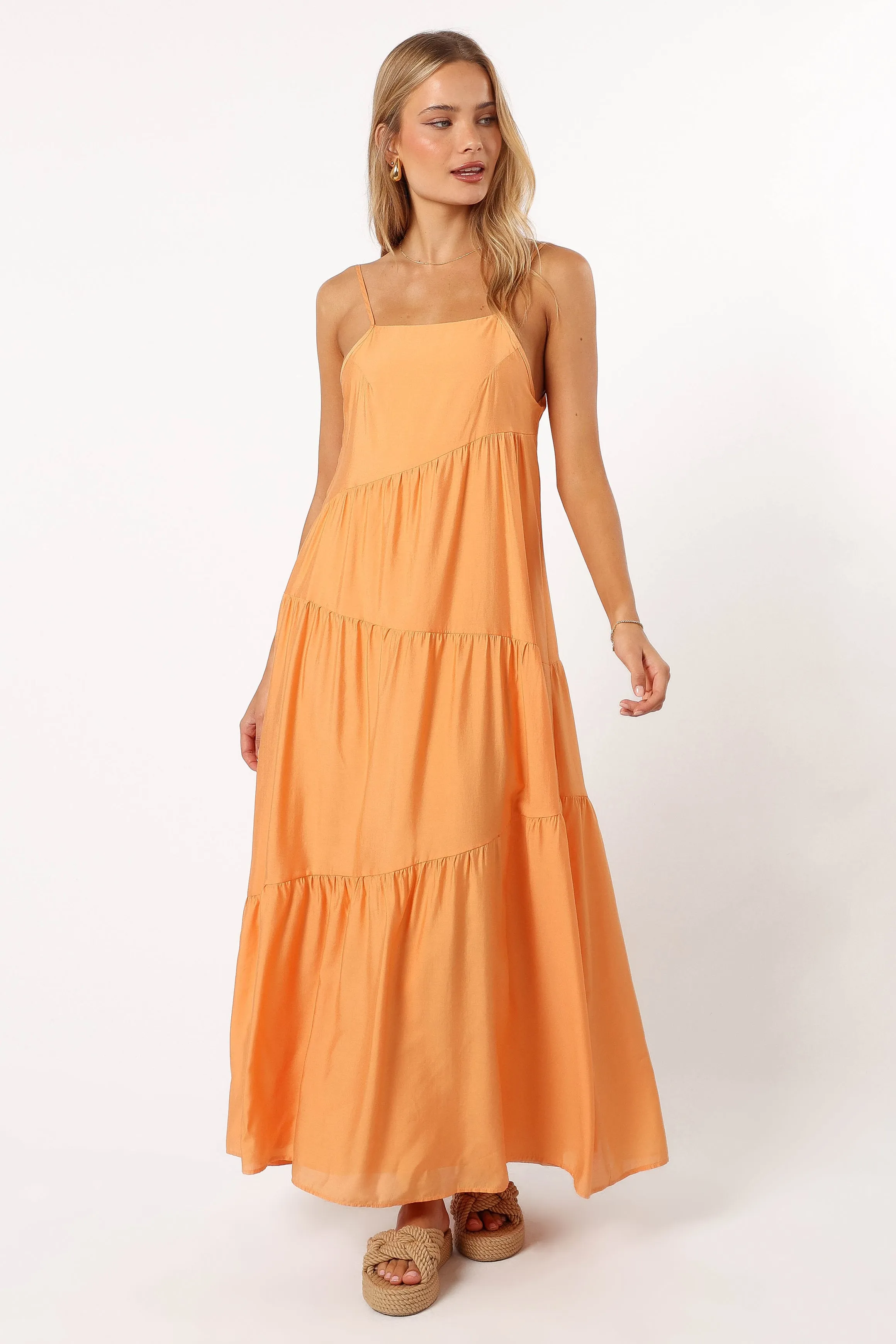 Bennie Midi Dress - Orange