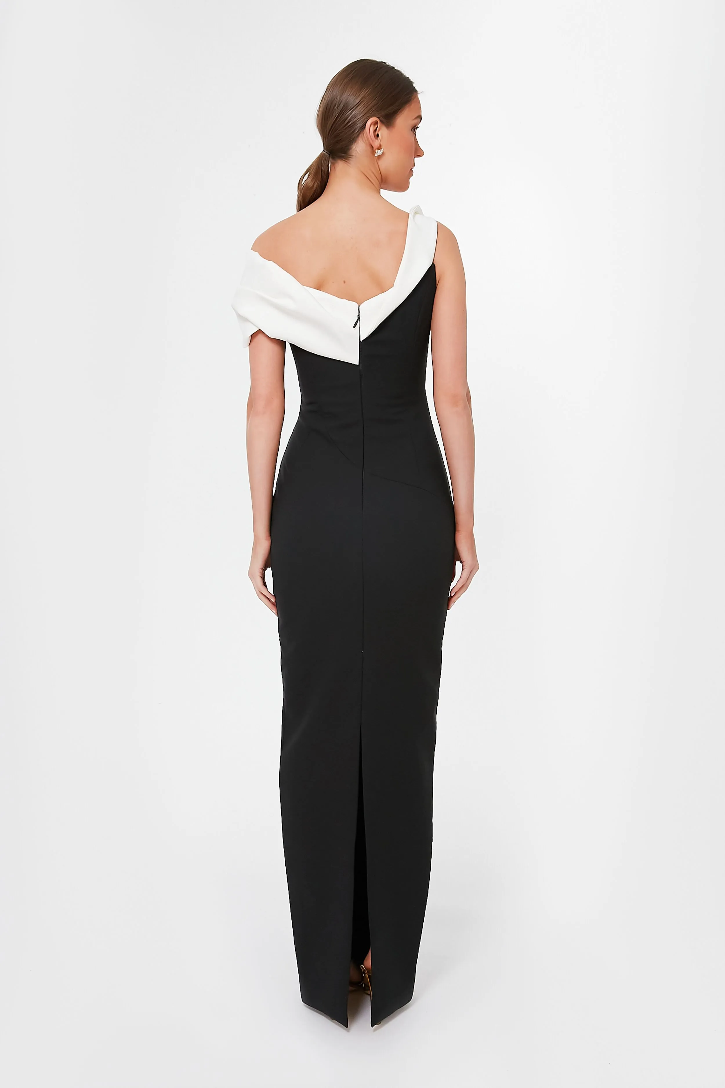 Black and White Matteo Gown