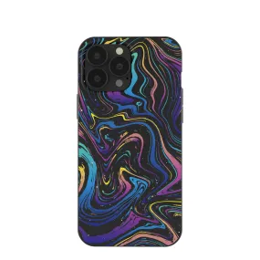 Black Galaxy Swirls iPhone 13 Pro Max Case