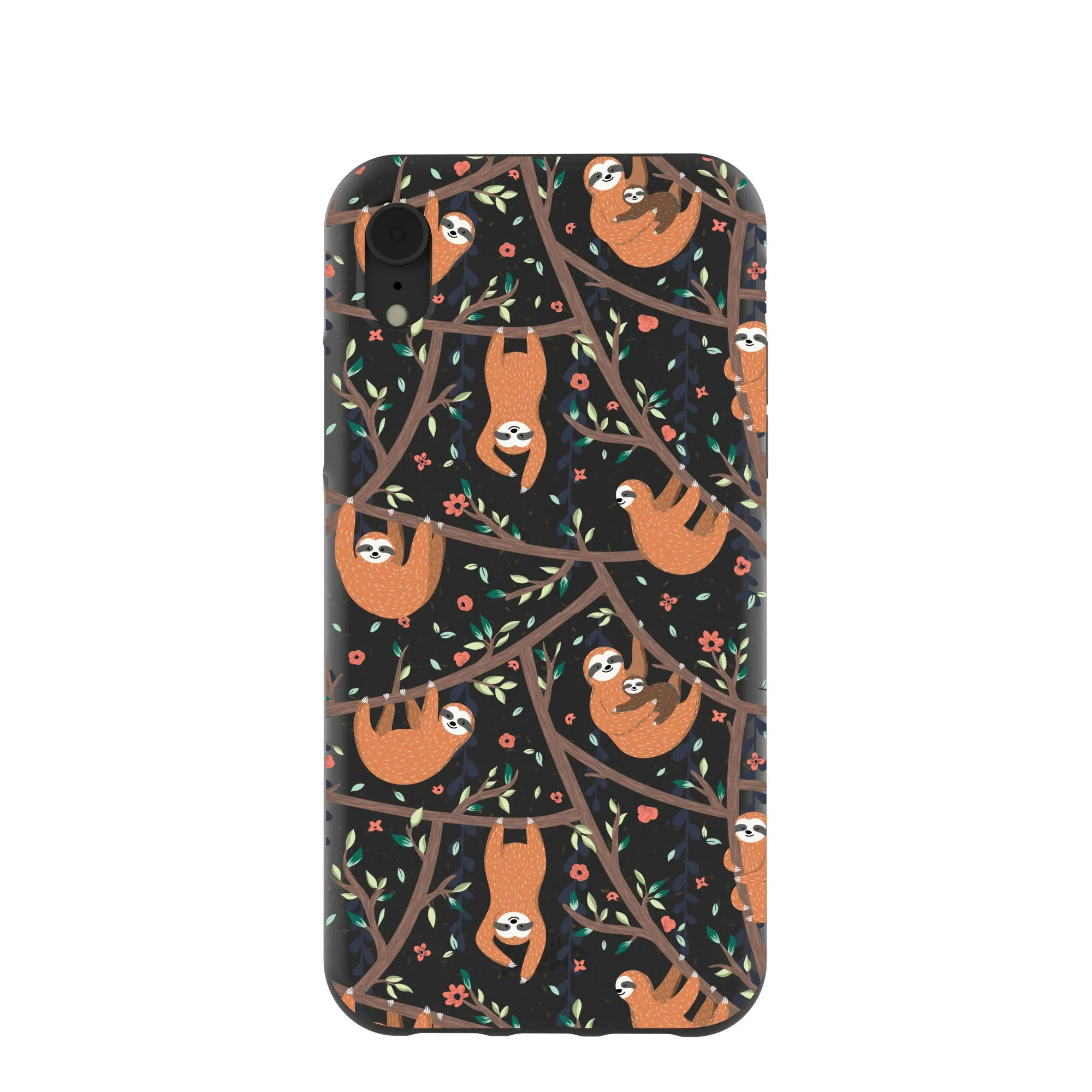 Black Jungle Sloths iPhone XR Case