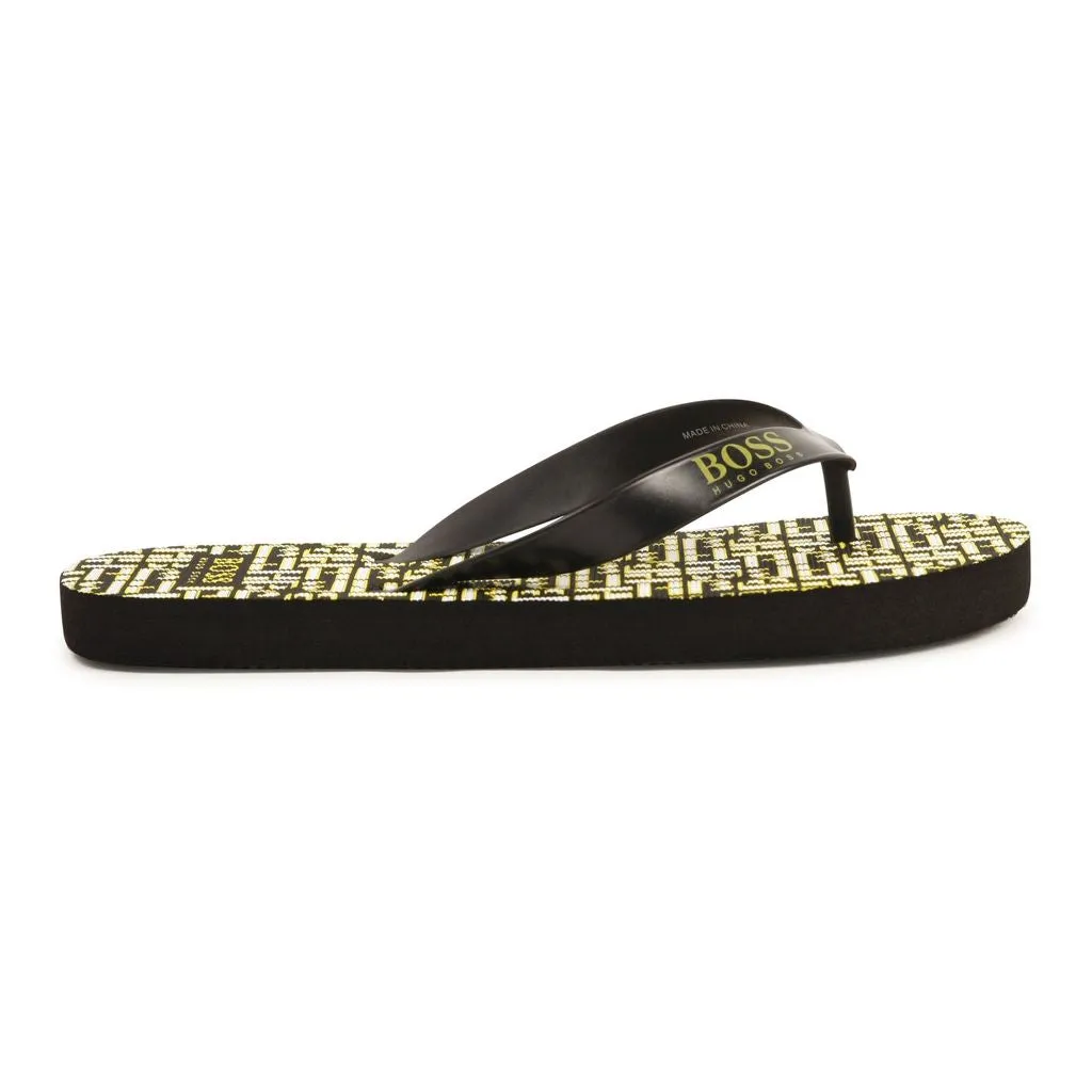 Black Logo Flip Flop