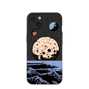 Black Retro Moon iPhone 13 Case