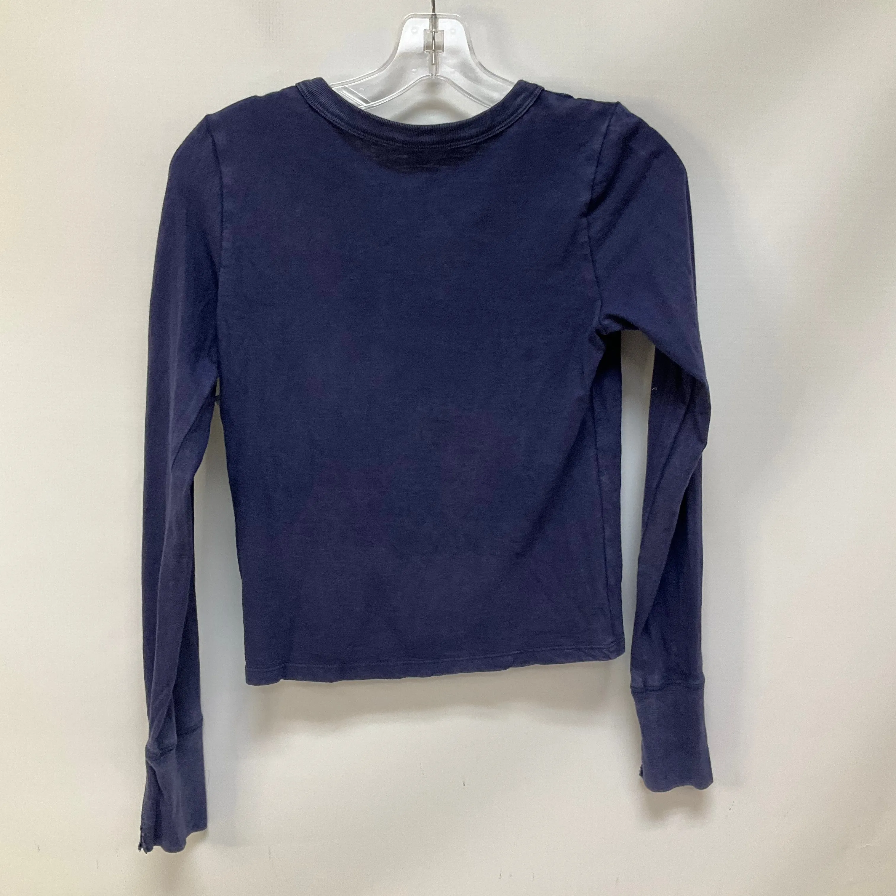 Blue Top Long Sleeve Aerie, Size S