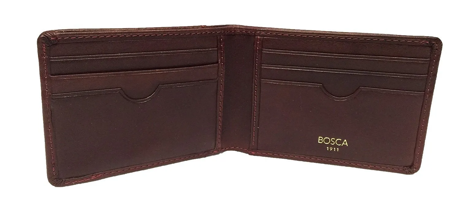 Bosca Correspondent Collection Small Bifold Wallet