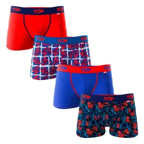 Boxer Niño Microfibra Marvel Pack 4 C2 Spider Man