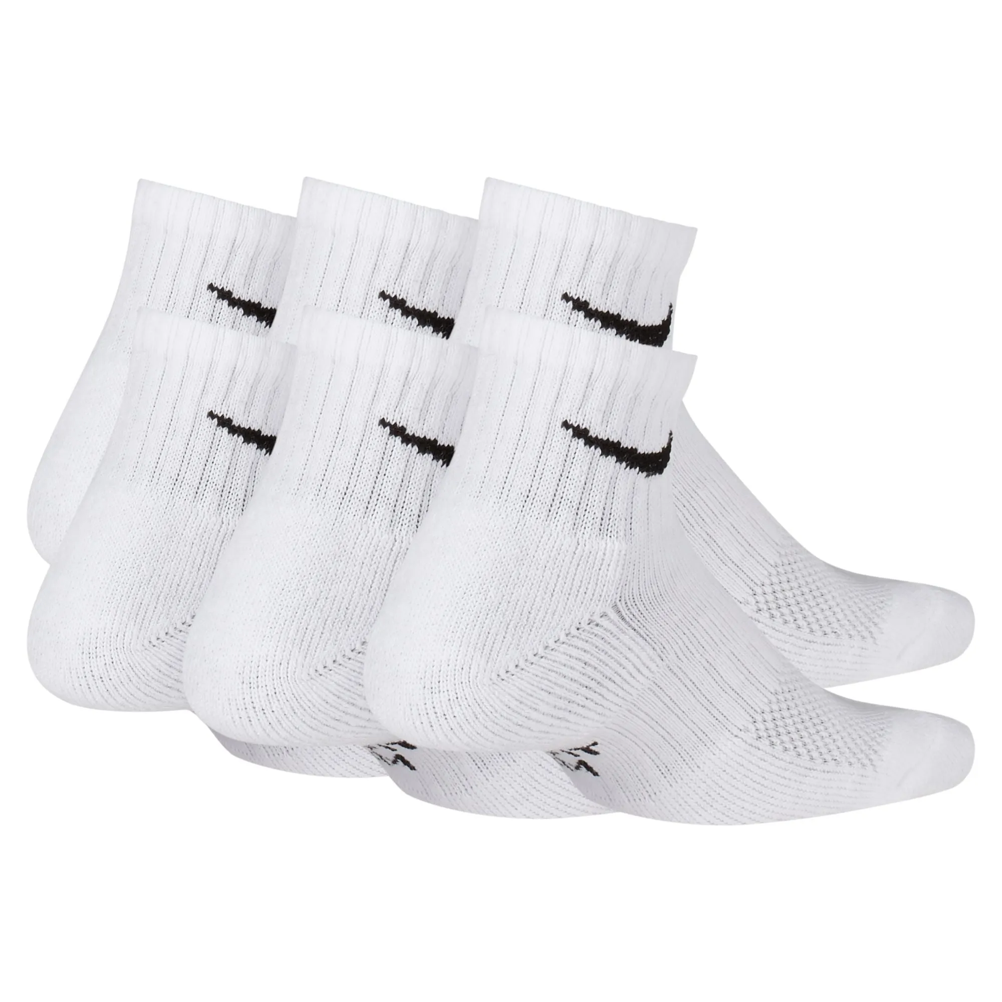 Boys'/Girls' Nike Youth Everyday Cushioned Quarter Socks 6-Pair