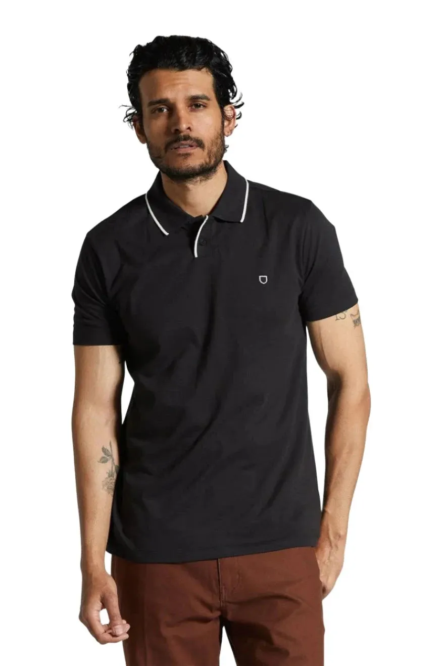 BRIXTON Mod Flex Polo Shirt Black