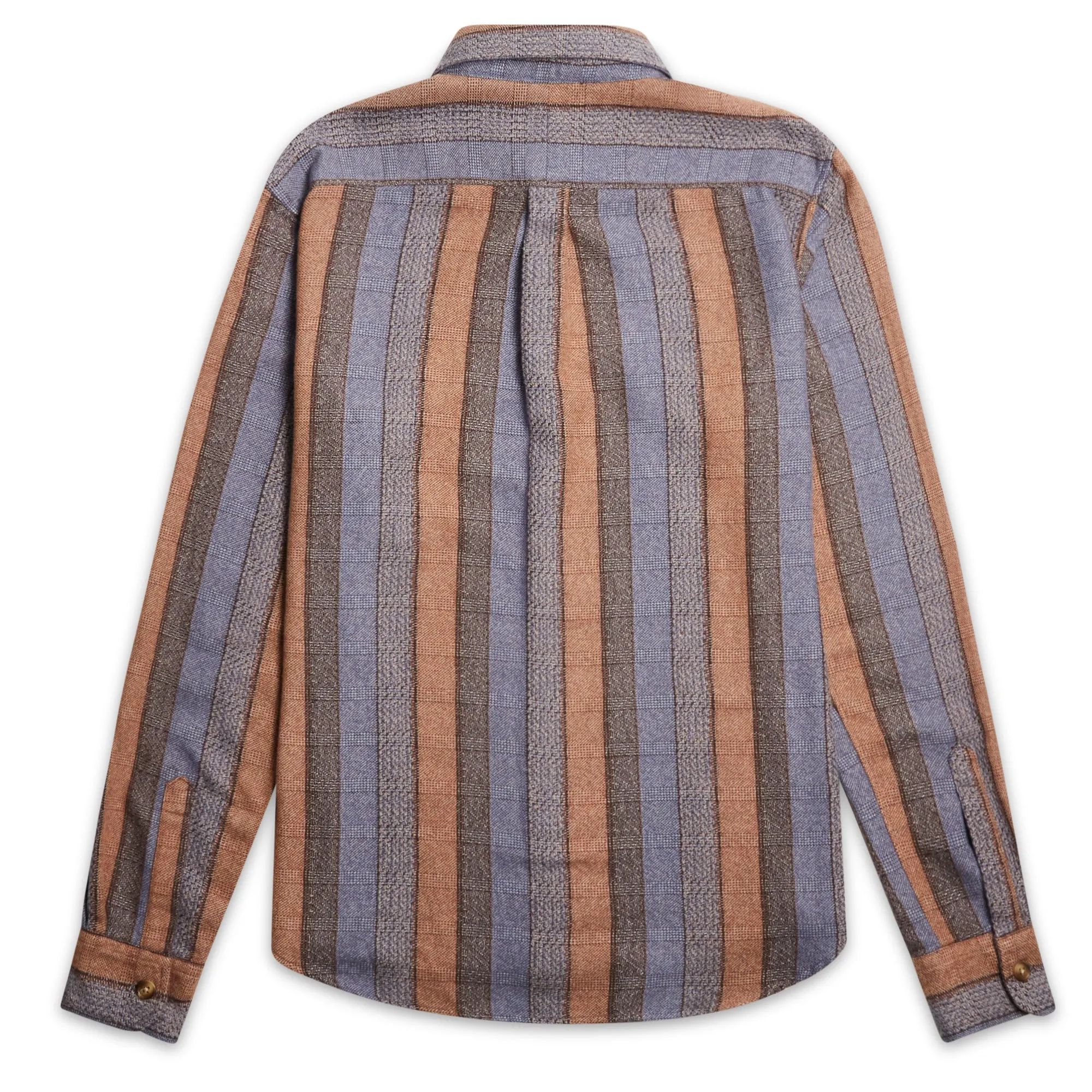 Burrows & Hare Over Shirt - Stripe Blue/Sand