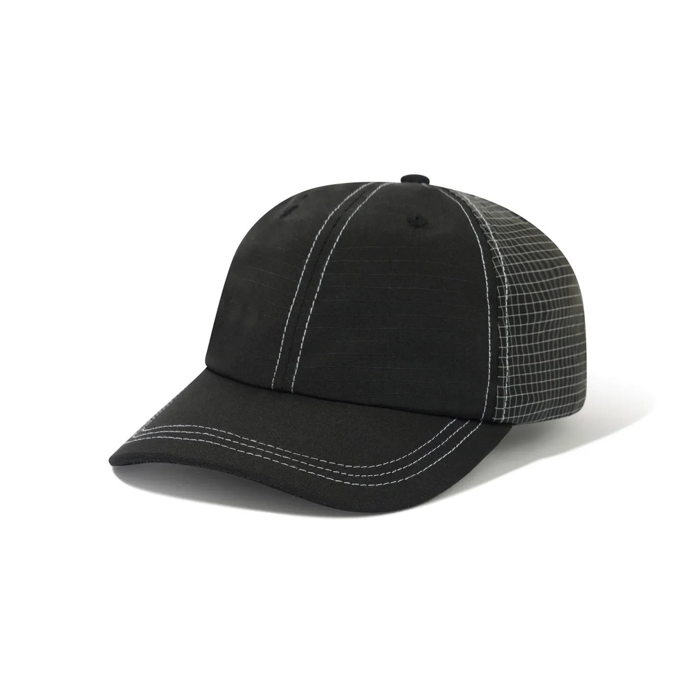 Butter Goods Nylon Ripstop 6 Panel Cap - Black