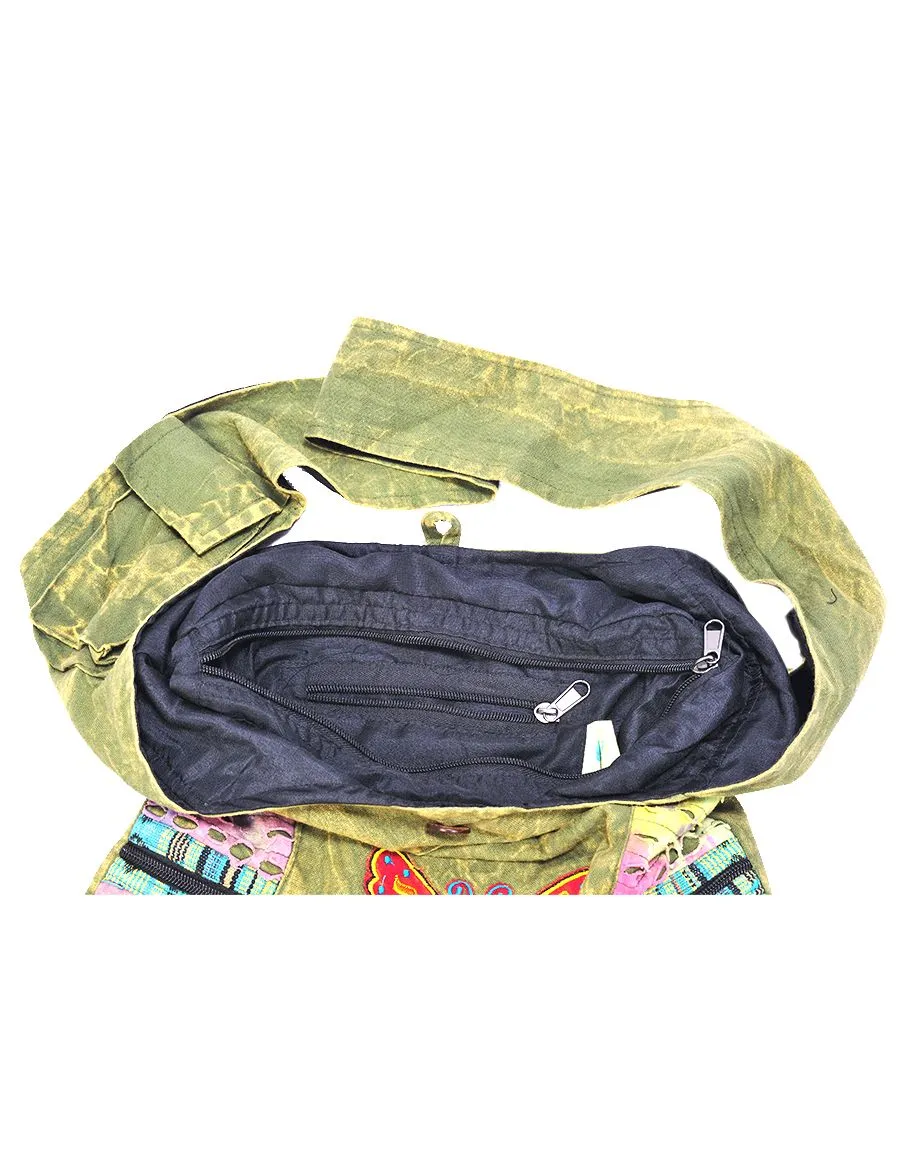 Butterfly Patch Hobo Bag