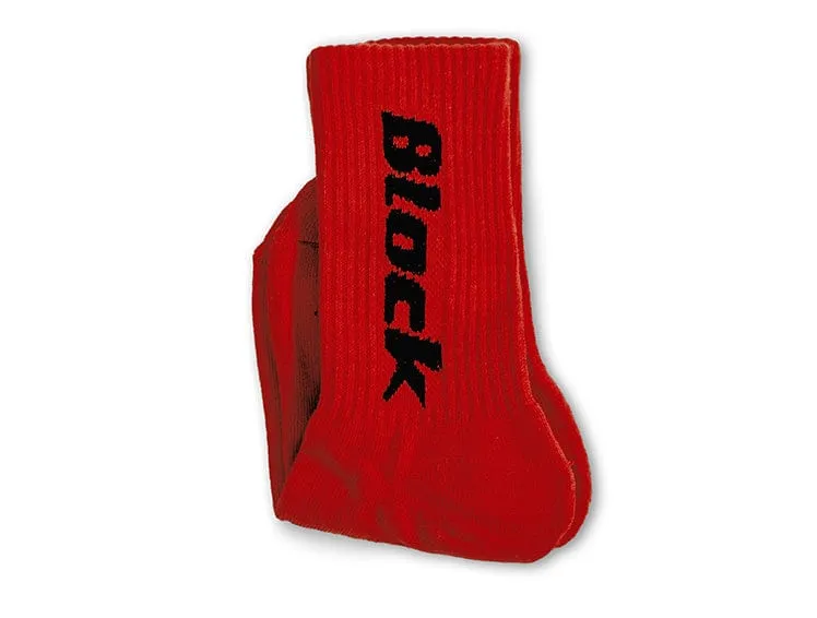 Calcetin Largo Block Unisex Rojo