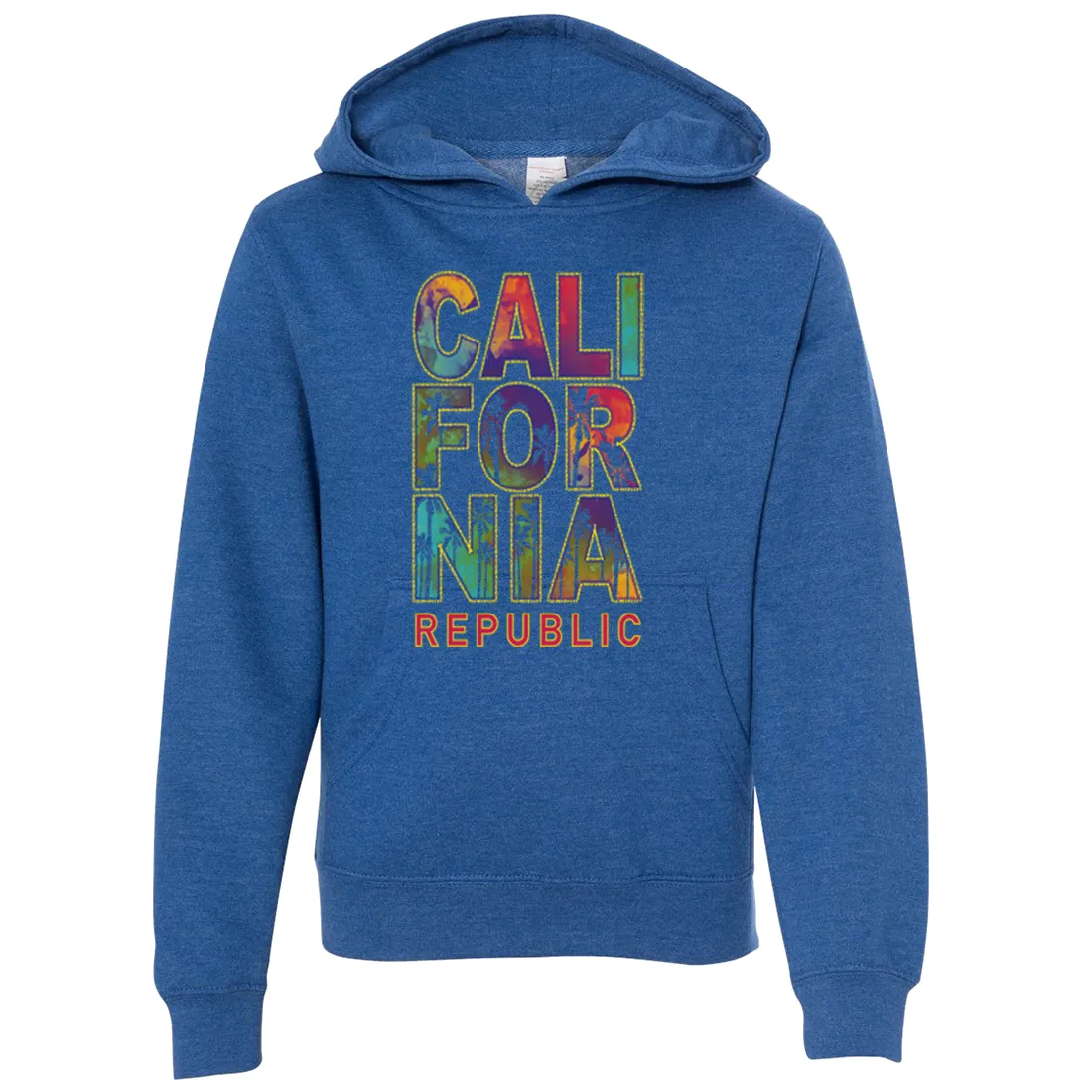 California Pastel Stitched Style Premium Youth Sweatshirt Hoodie