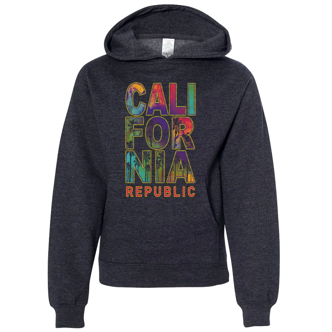 California Pastel Stitched Style Premium Youth Sweatshirt Hoodie