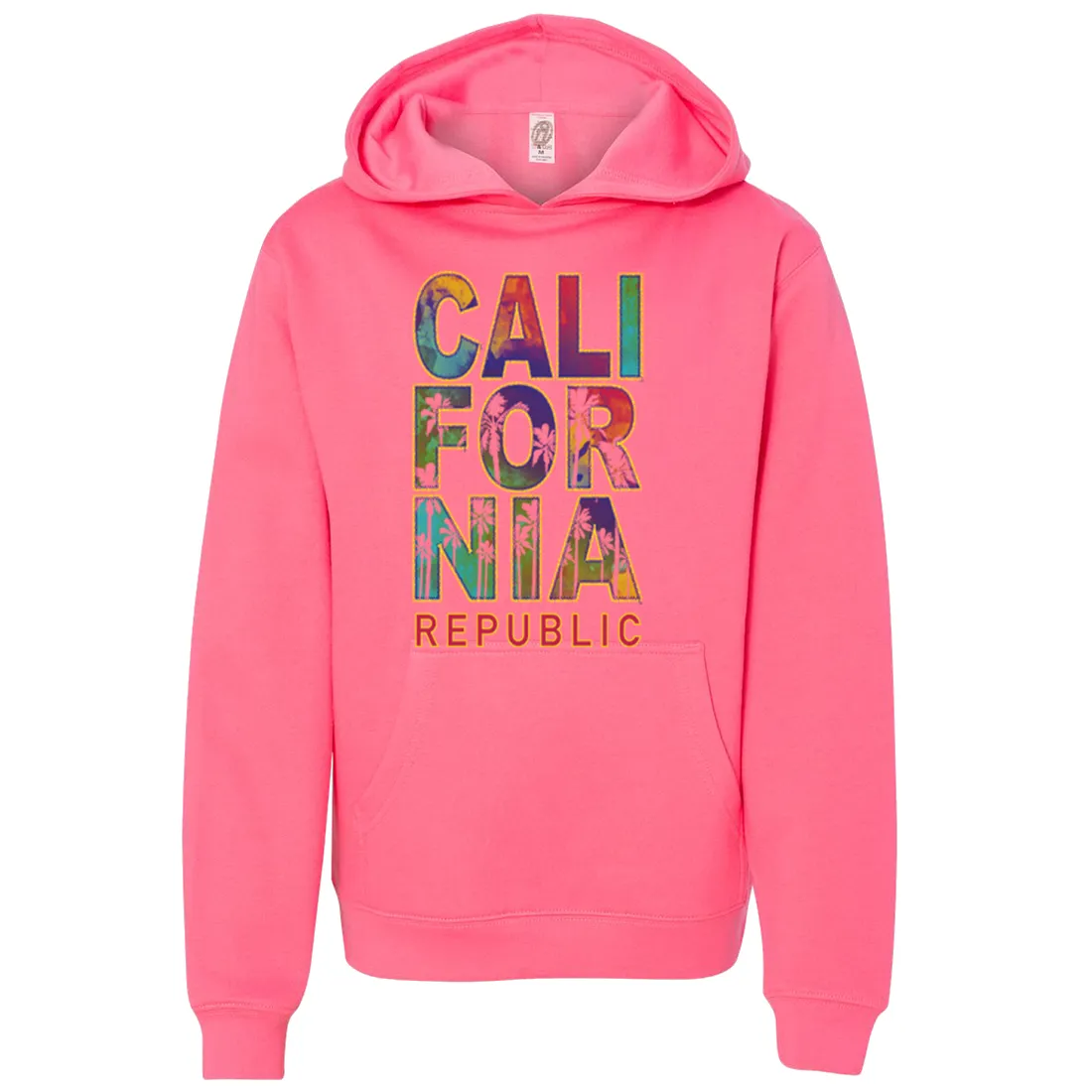 California Pastel Stitched Style Premium Youth Sweatshirt Hoodie