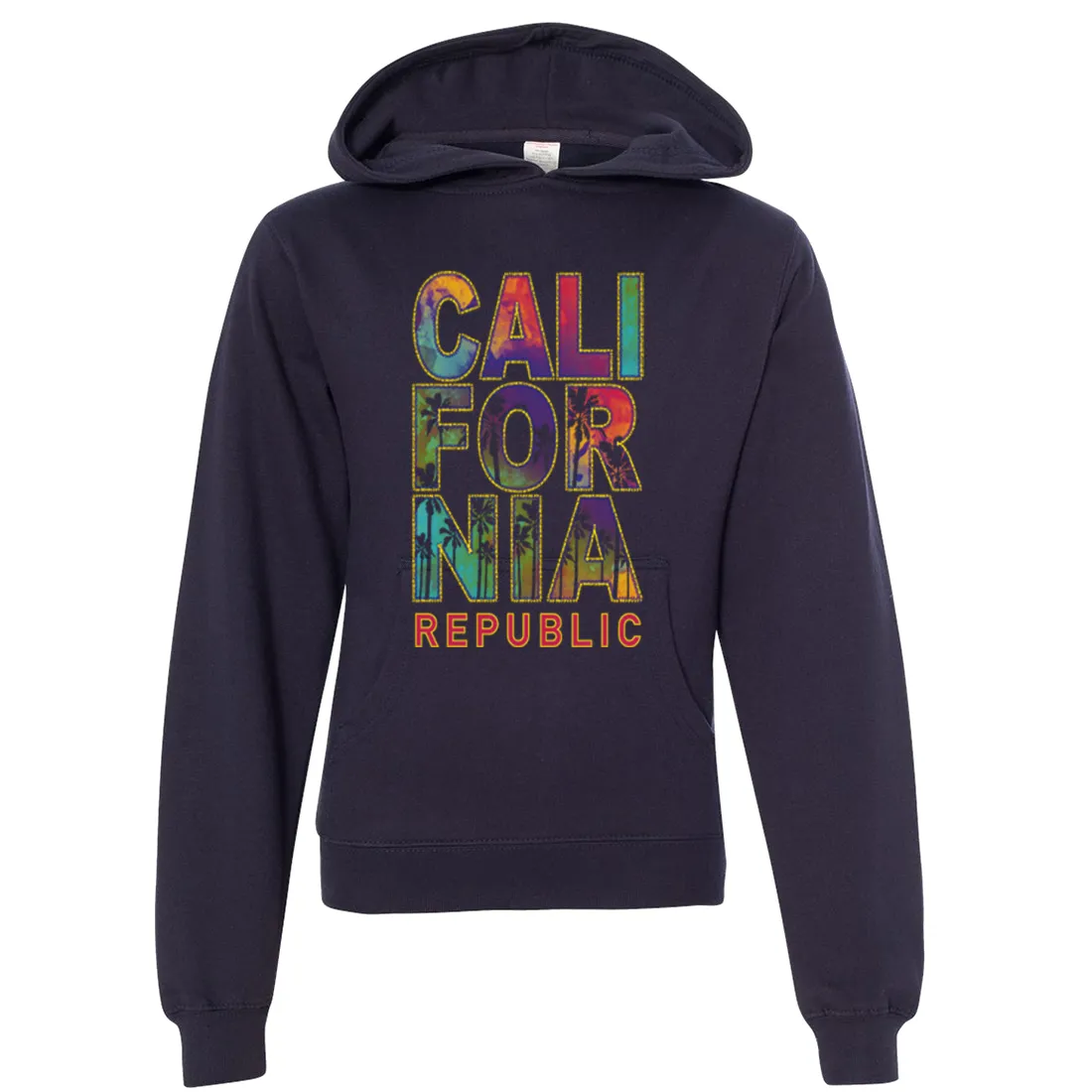 California Pastel Stitched Style Premium Youth Sweatshirt Hoodie