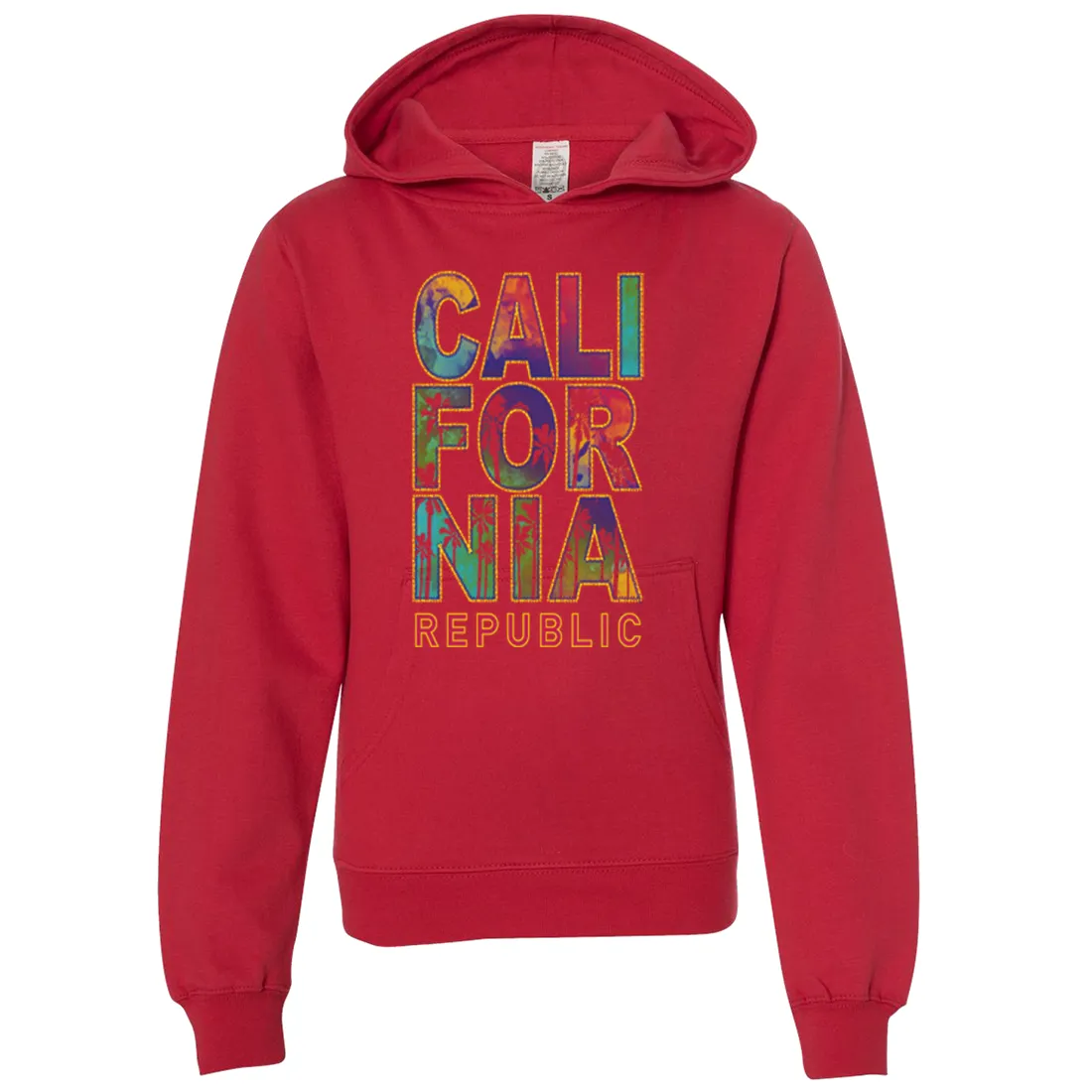 California Pastel Stitched Style Premium Youth Sweatshirt Hoodie