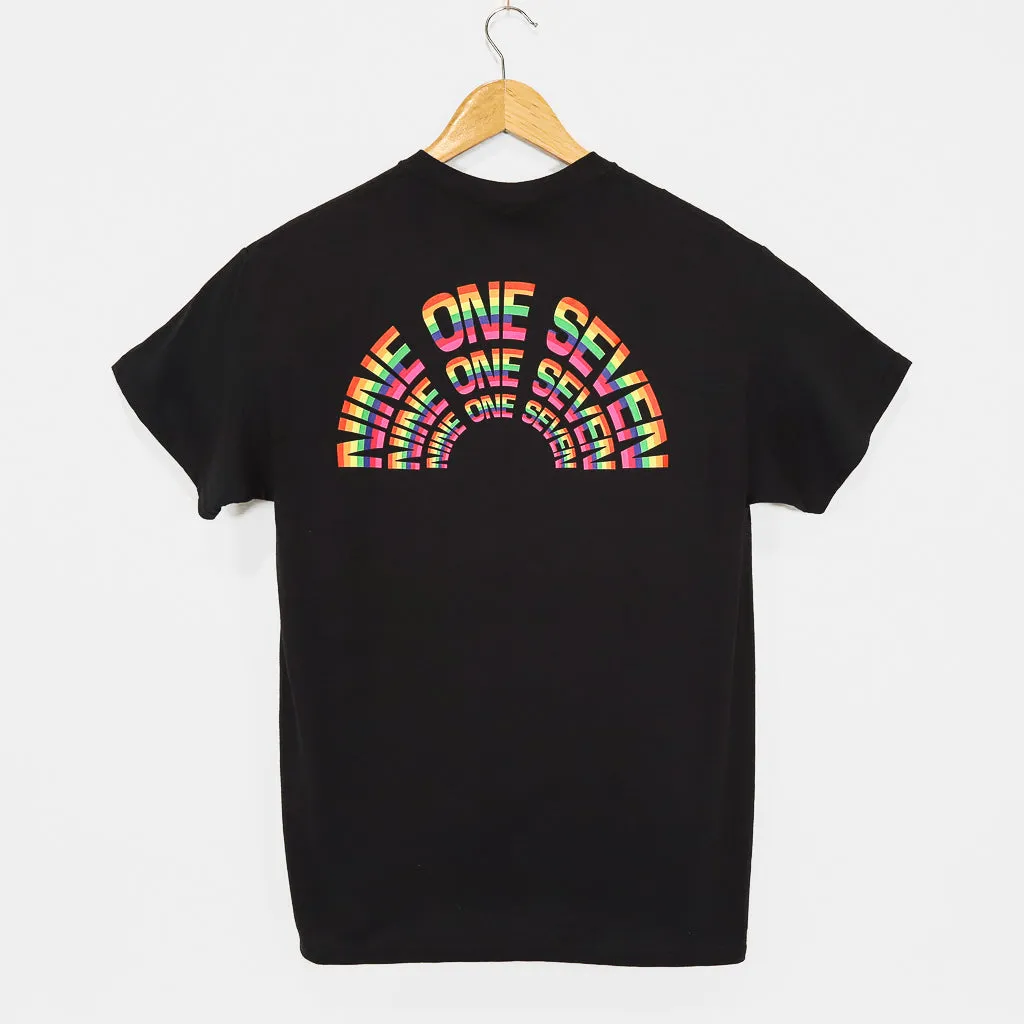 Call Me 917 - Rainbow T-Shirt - Black