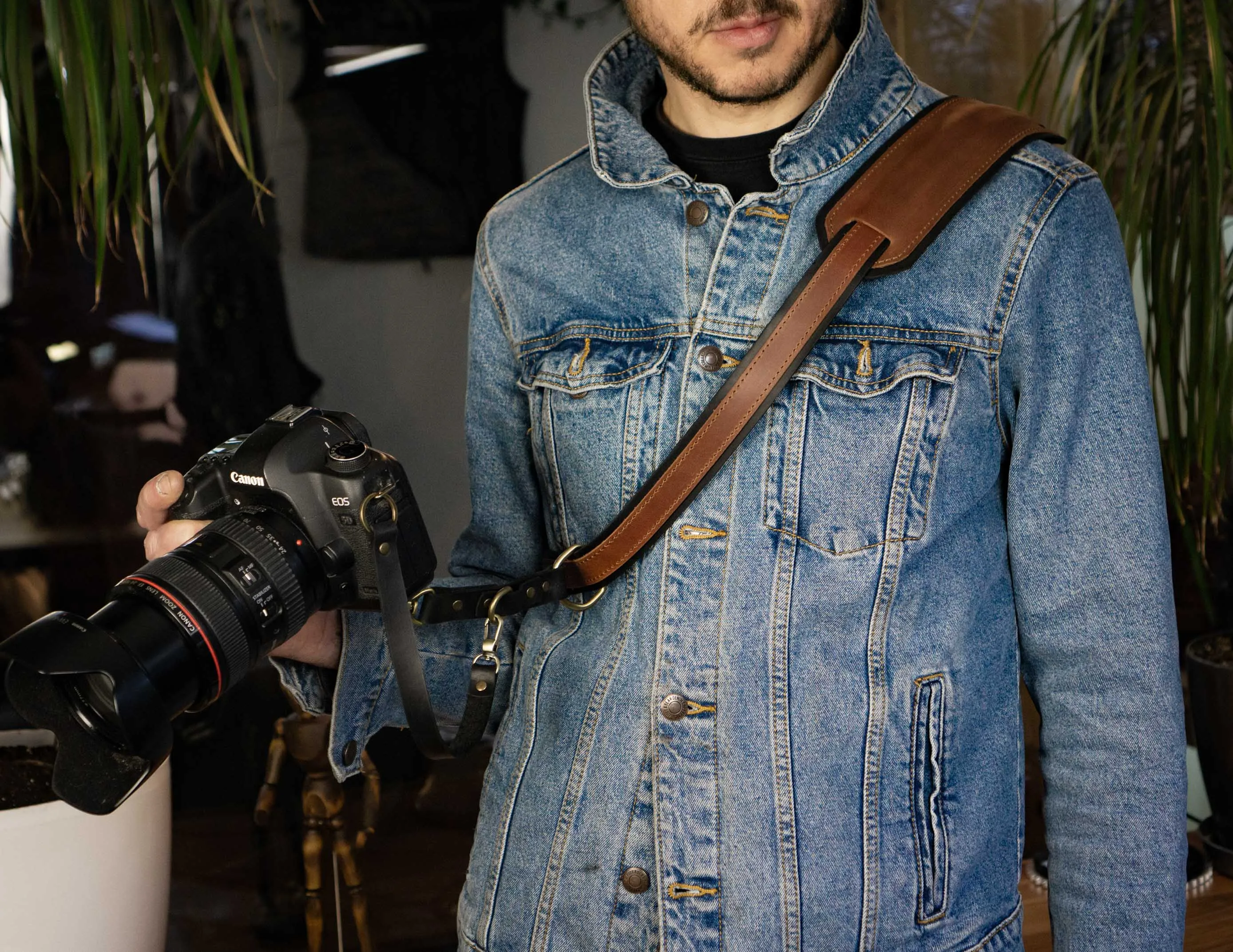 Camera Strap |  Photographer Leather Harness | Handmade | Personalized