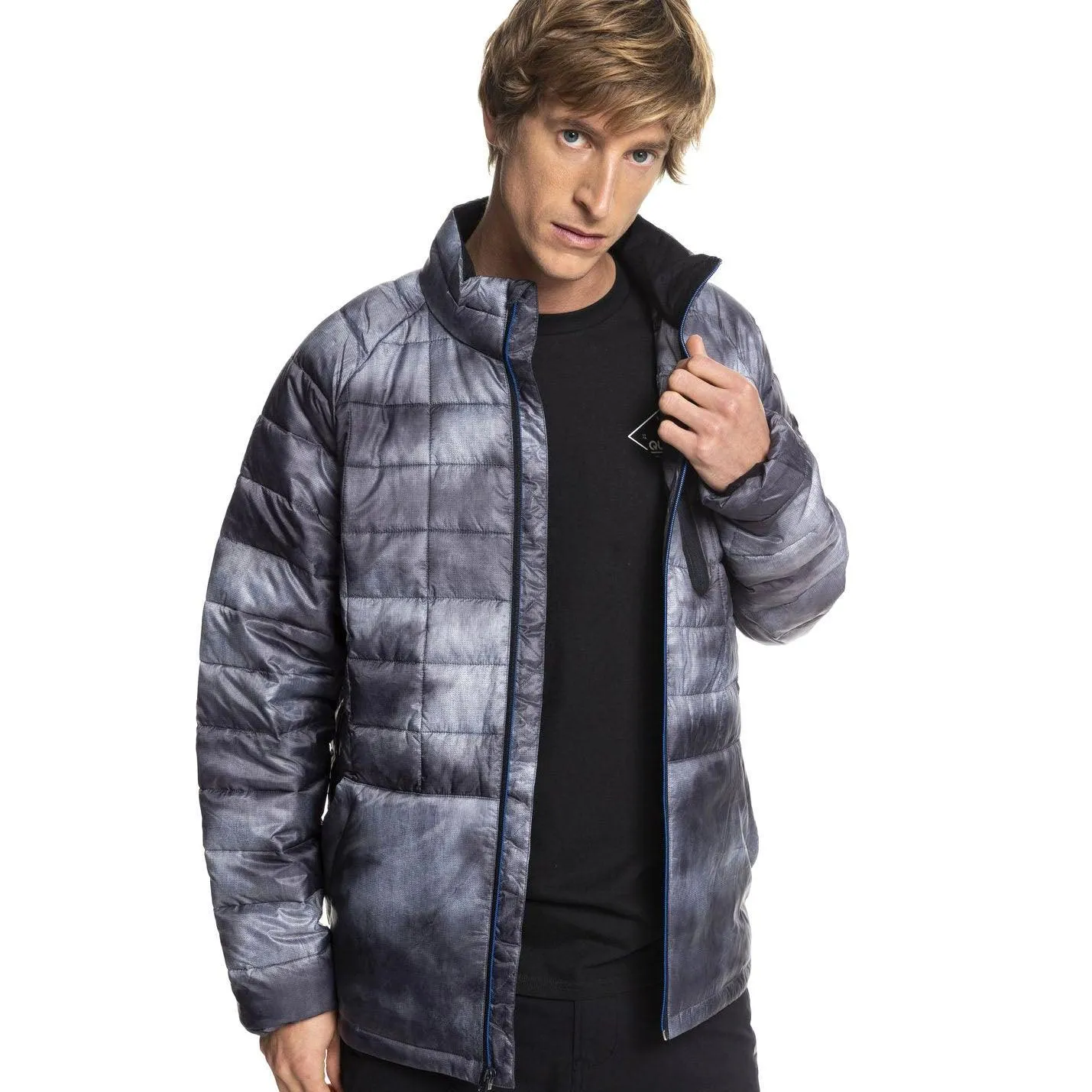 Campera Quiksilver Snow Release Gris Print