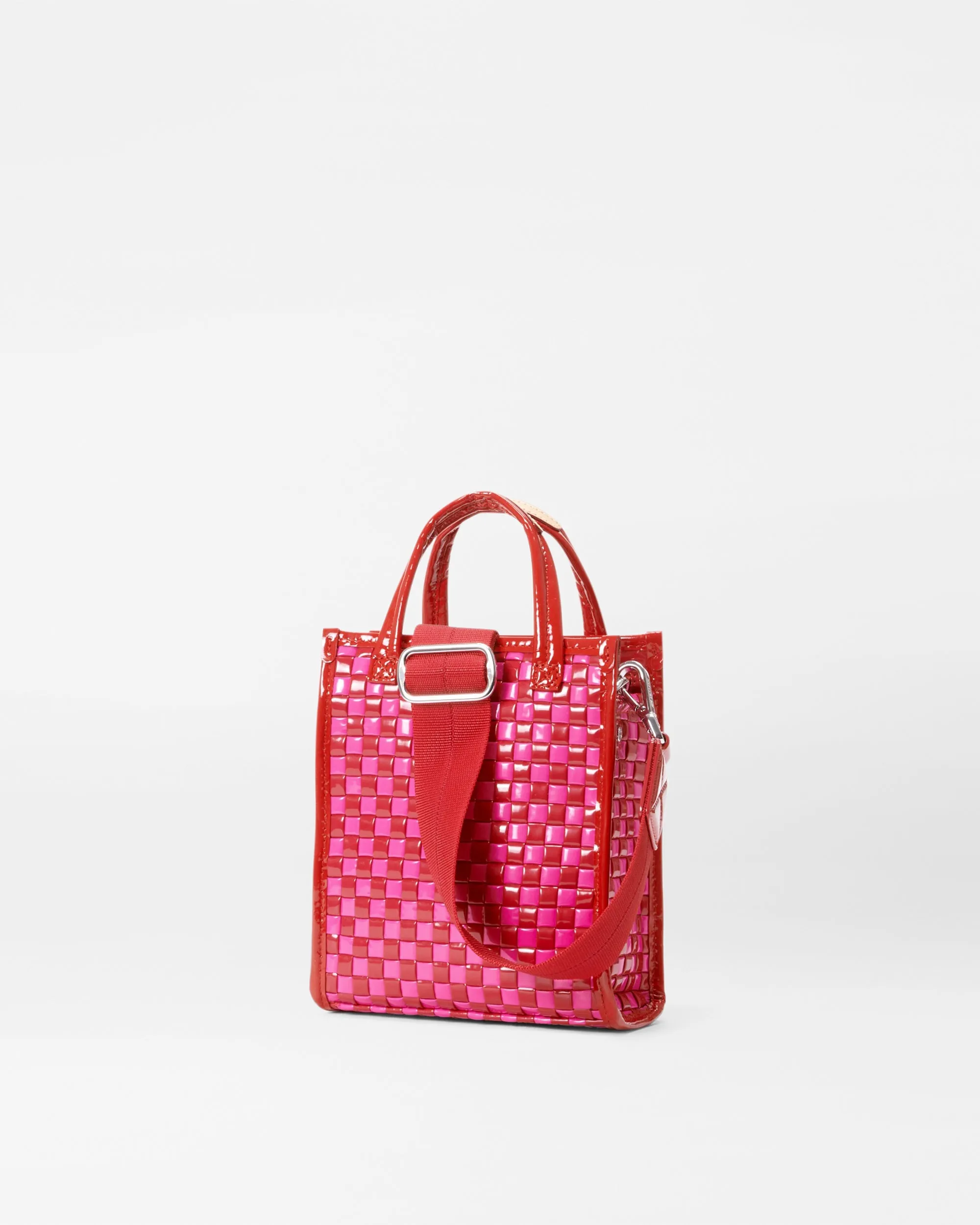 Candy Lacquer Micro Woven Box Tote