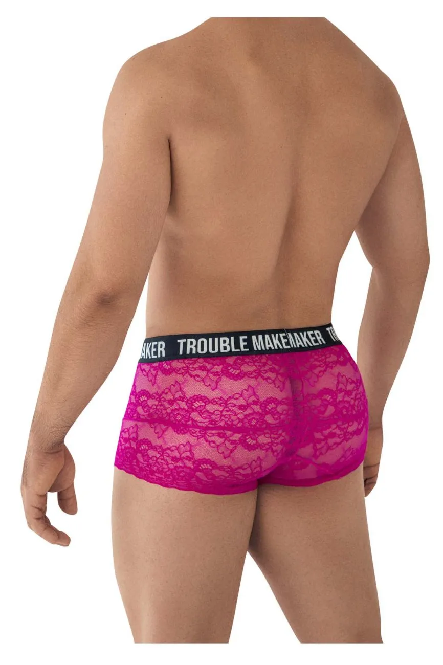 CandyMan 99616 Trouble Maker Lace Trunks Color Pink