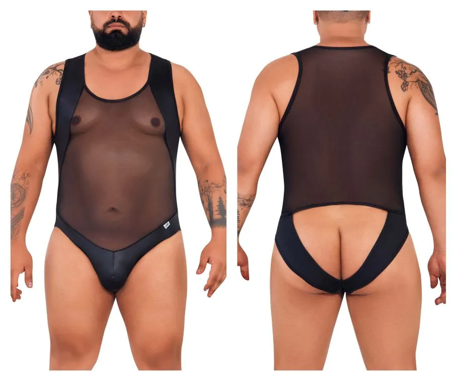 CandyMan 99716X Work-N-Out Bodysuit Color Black