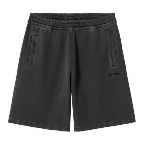 Carhartt Duster Sweat Shorts - Black Garment dyed