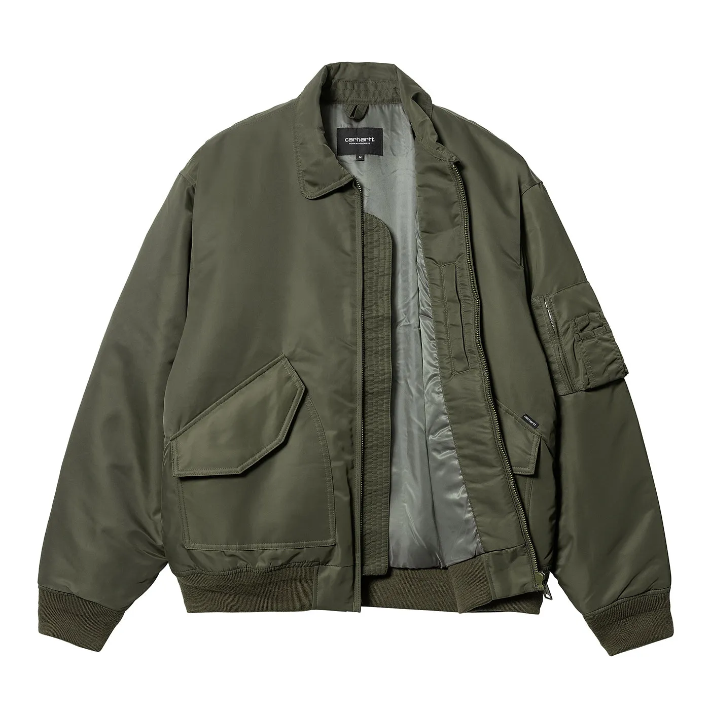 Carhartt WIP Olten Bomber Jacket - Plant / Smoke Green