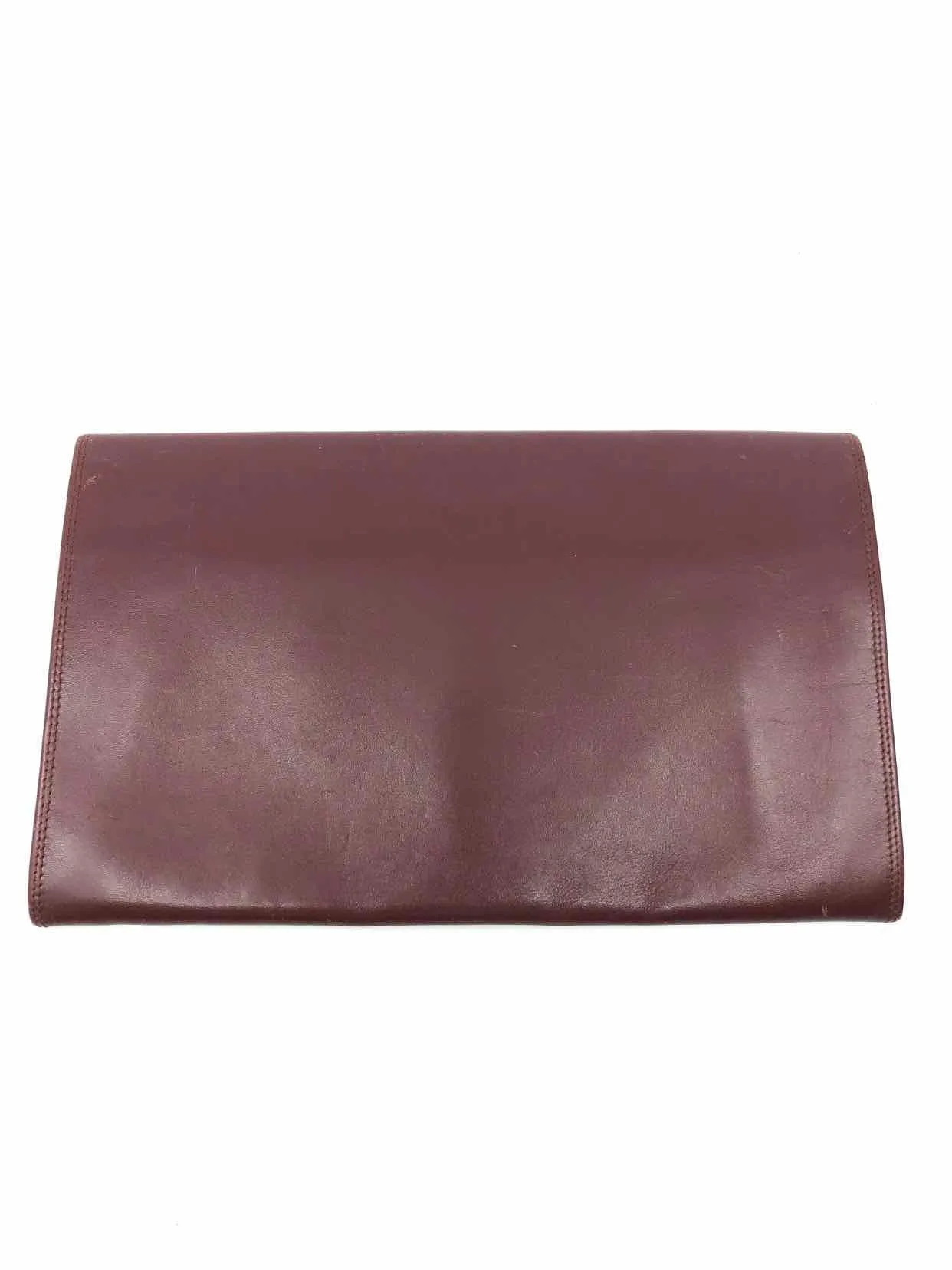 CARTIER Maroon Solid Clutch