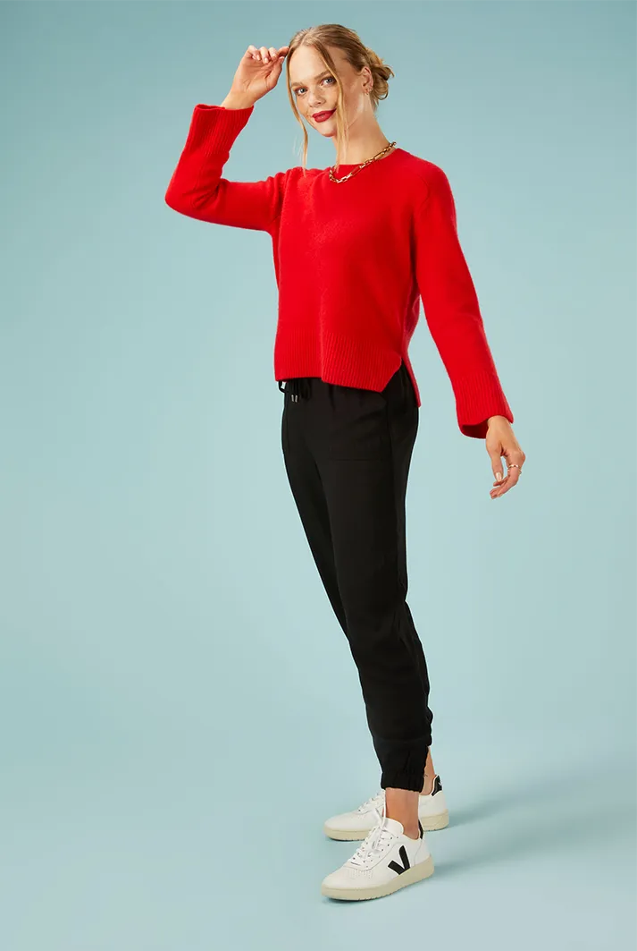 Cashmere Sweatshirt Rouge