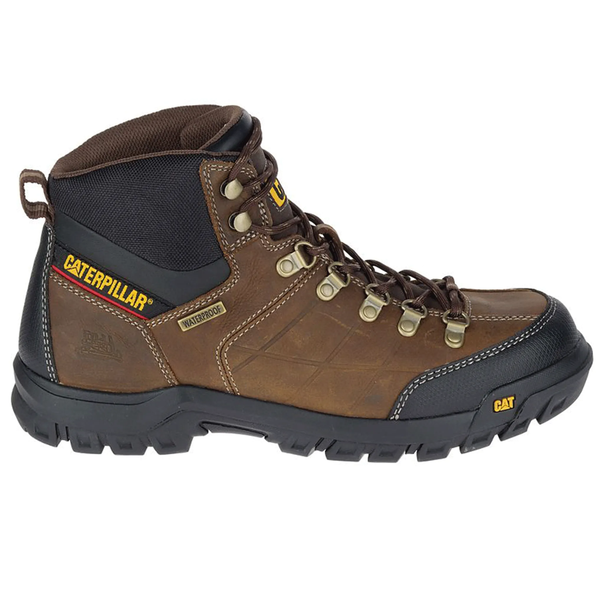 CAT Threshold Men's 6 Steel Toe Work Hiker Boot 722534 - Brown