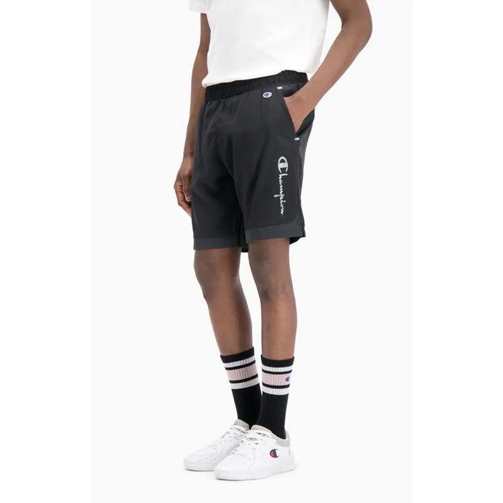 CHAMPION EUROPE<br>ECO WARRIOR ELASTIC SHORTS BLACK