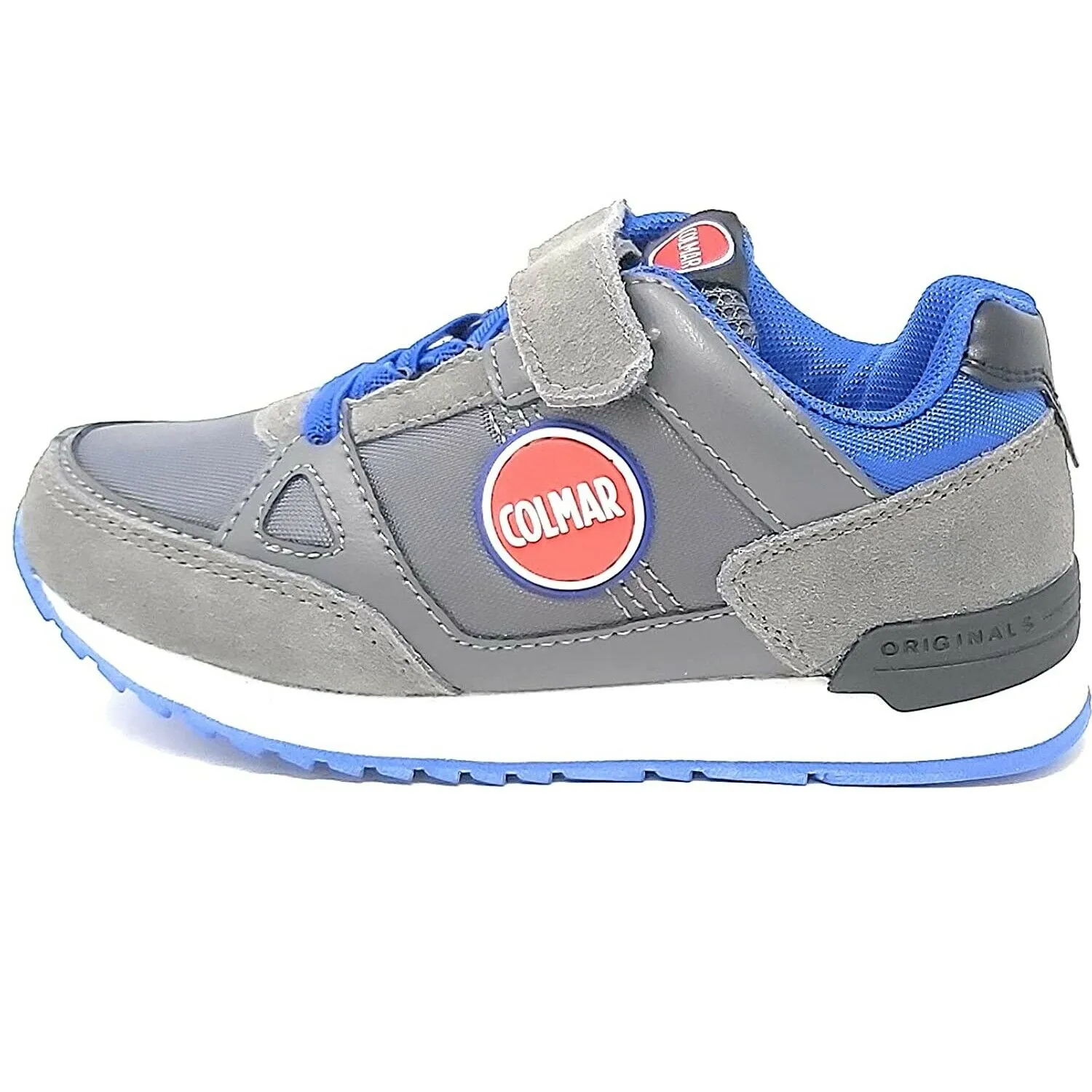 Colmar - Art. SUPREME COLORS Y09 28-35 - sneakers bambino - colore GRIGIO - materiale scamosciato