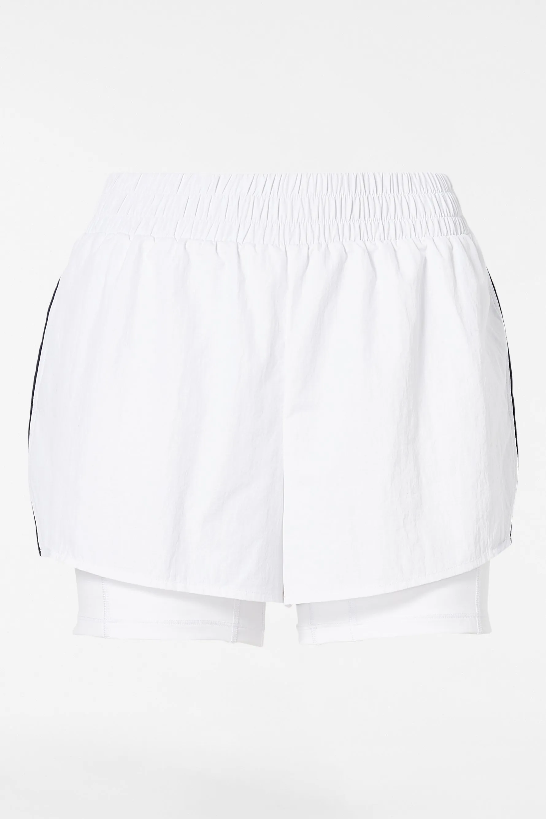 Contrast Run Short - White/navy Blazer