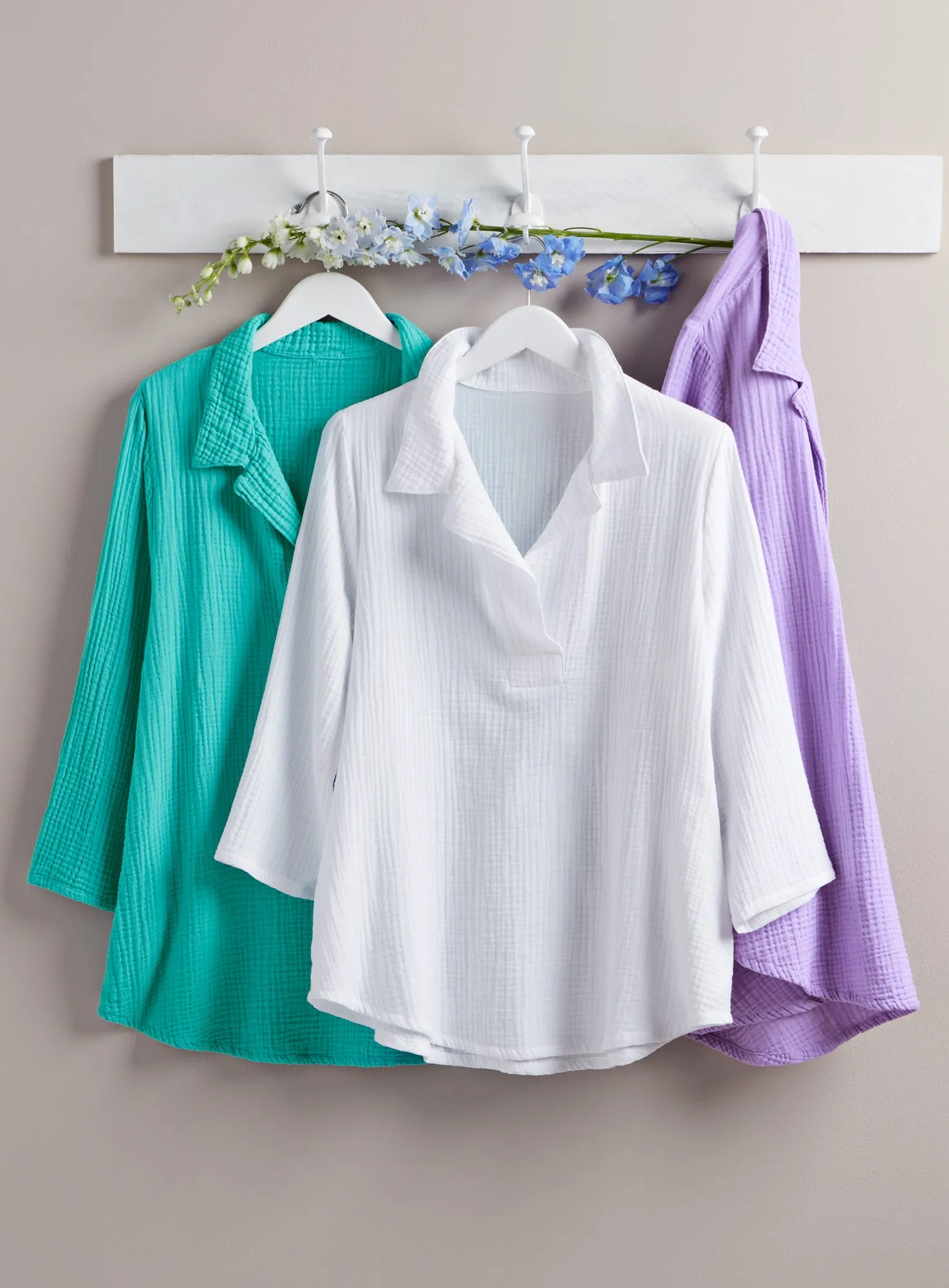 Cotton Ripple Pocket Blouse FINAL SALE (No Returns)