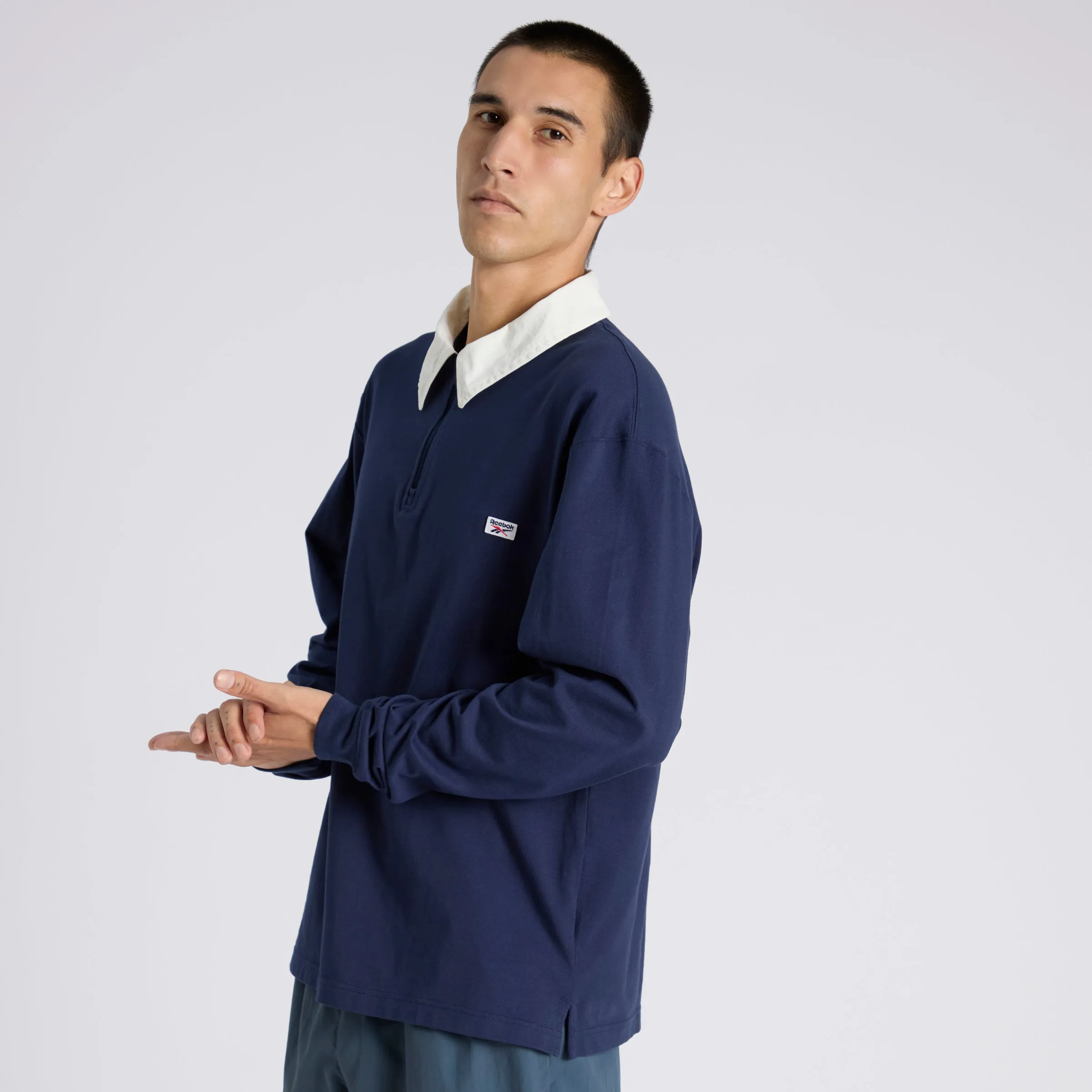 Court Sport Quarter Zip Vector Navy