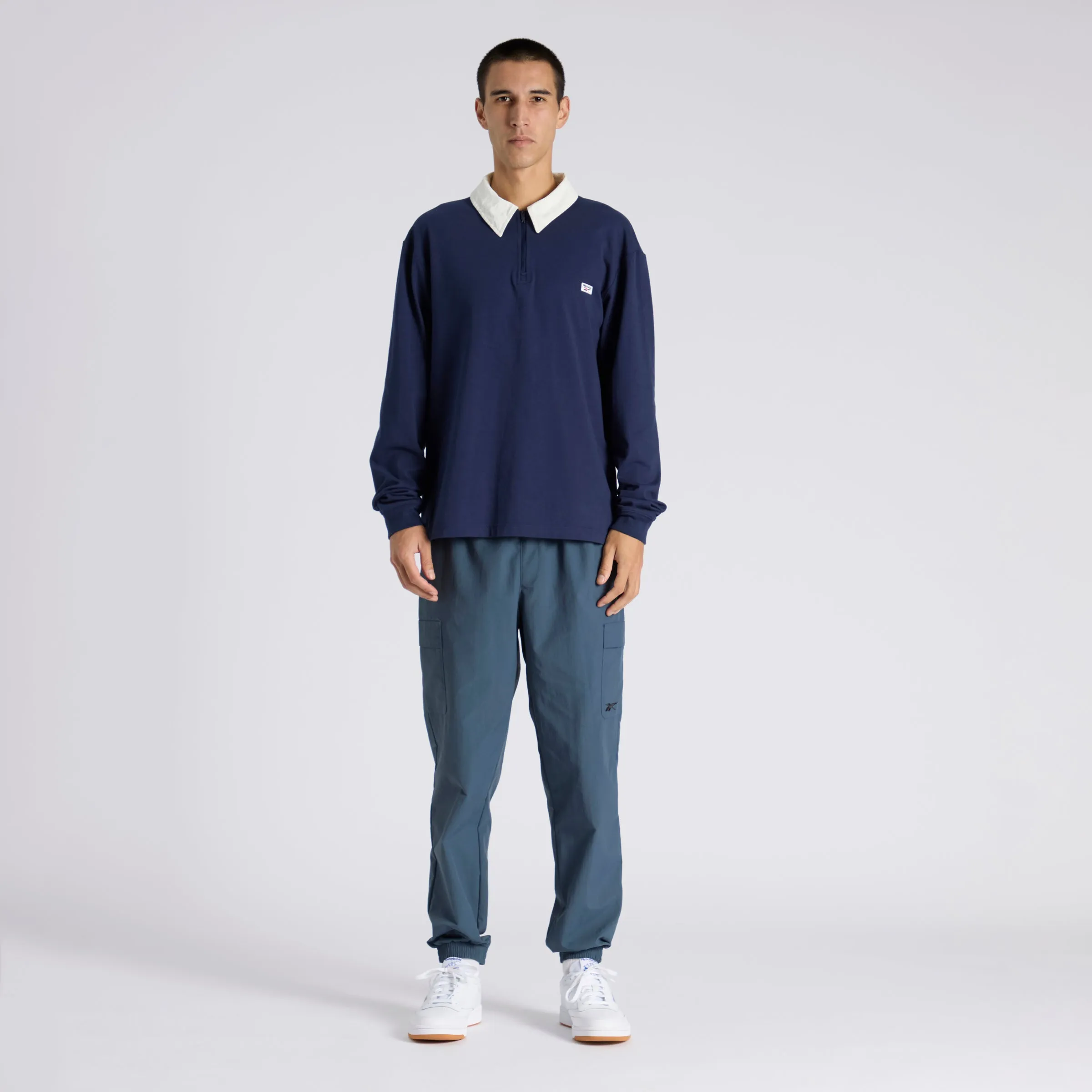 Court Sport Quarter Zip Vector Navy