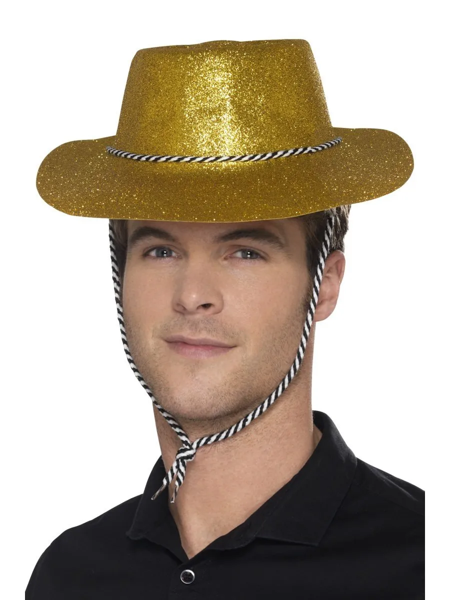 Cowboy Glitter Hat, Gold