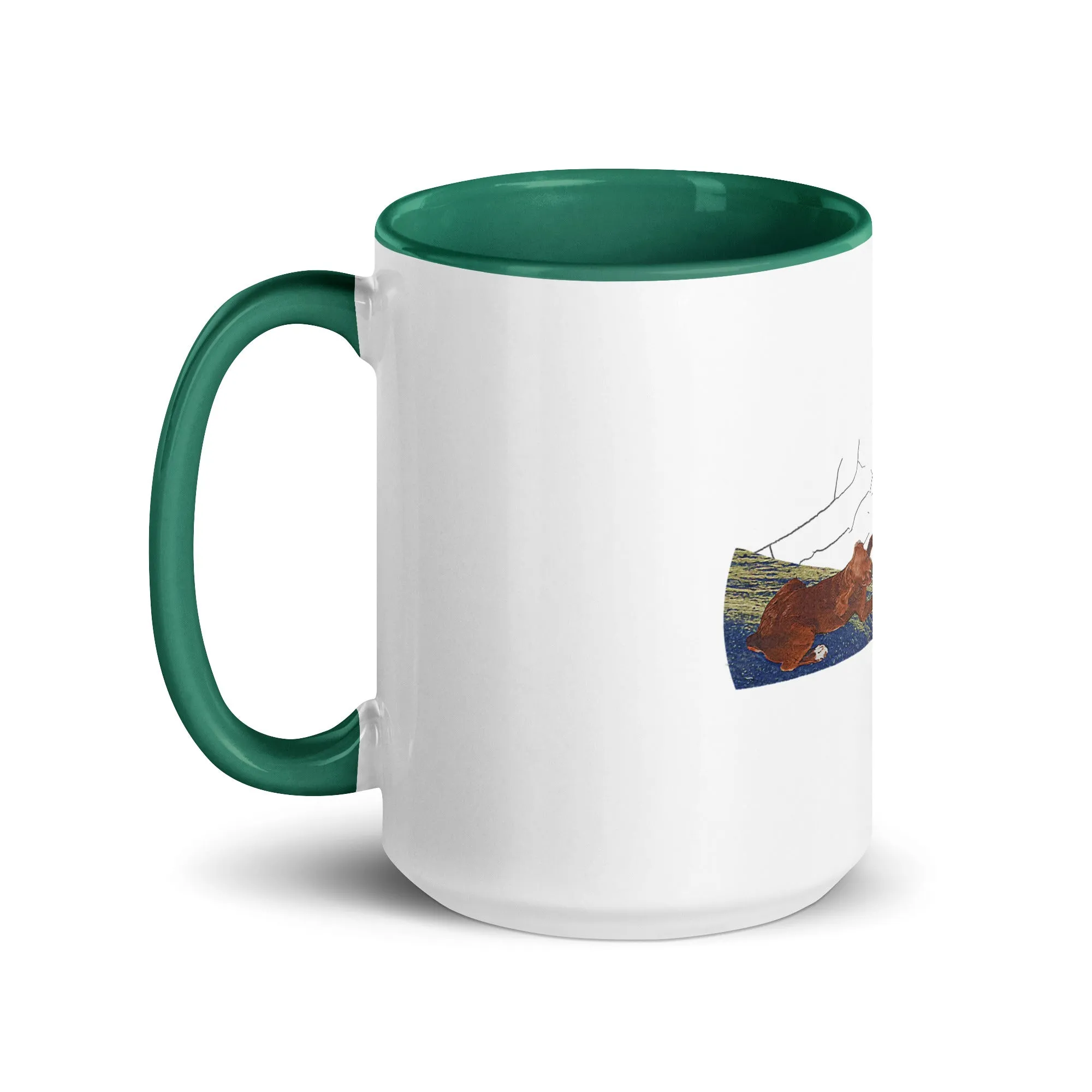 Creation of Dog Mug with Color Inside