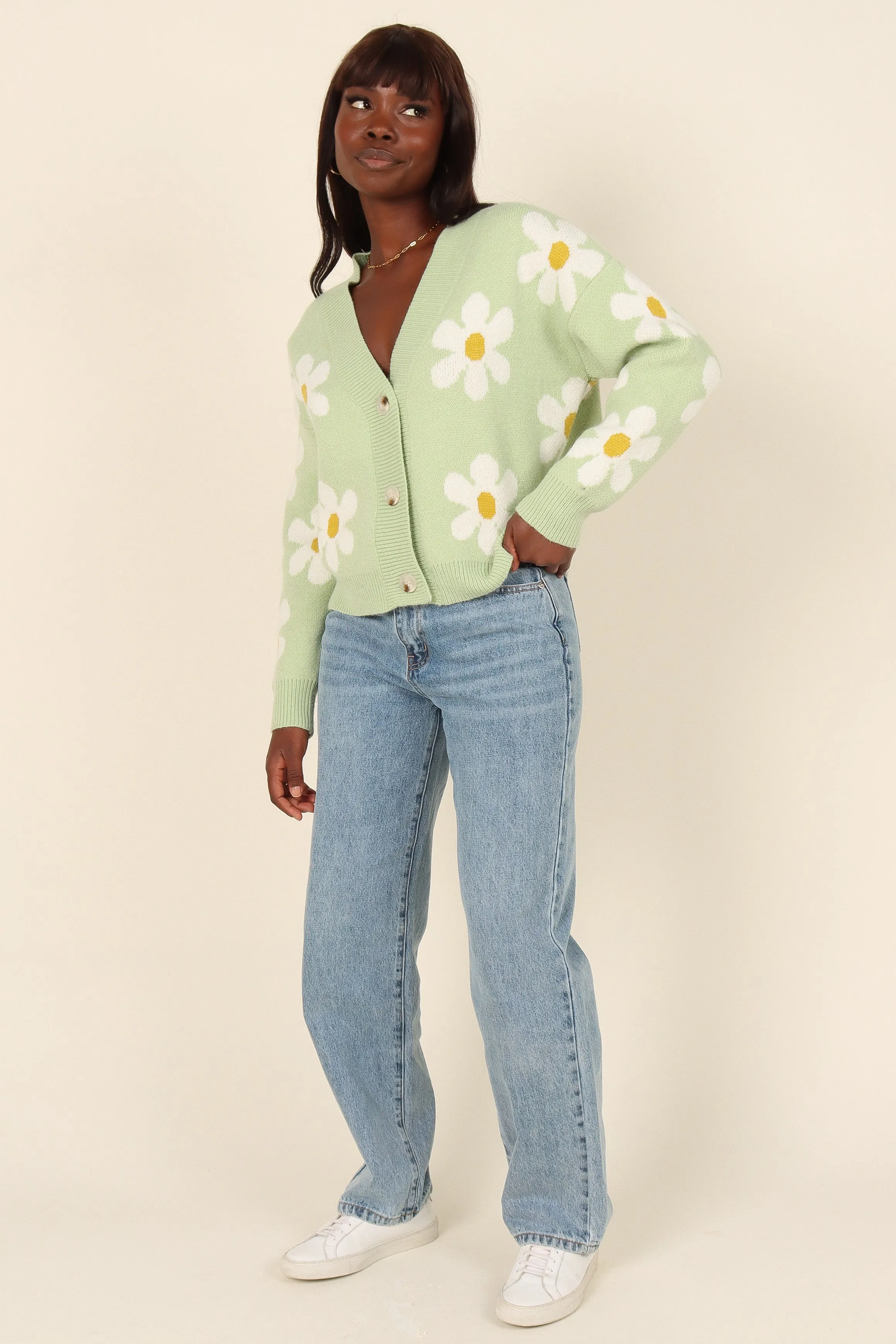 Daisy Cardigan - Green