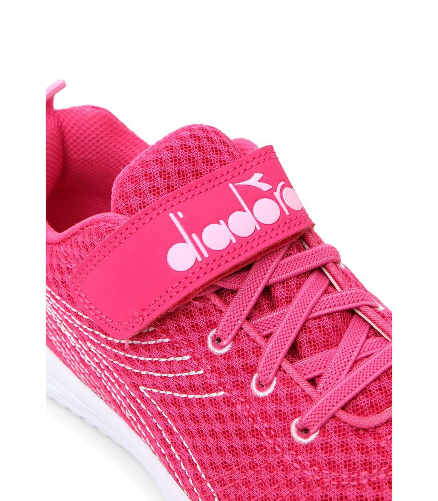 DIADORA Scarpa Flamingo 6 JR Rosa fucsia e bianca